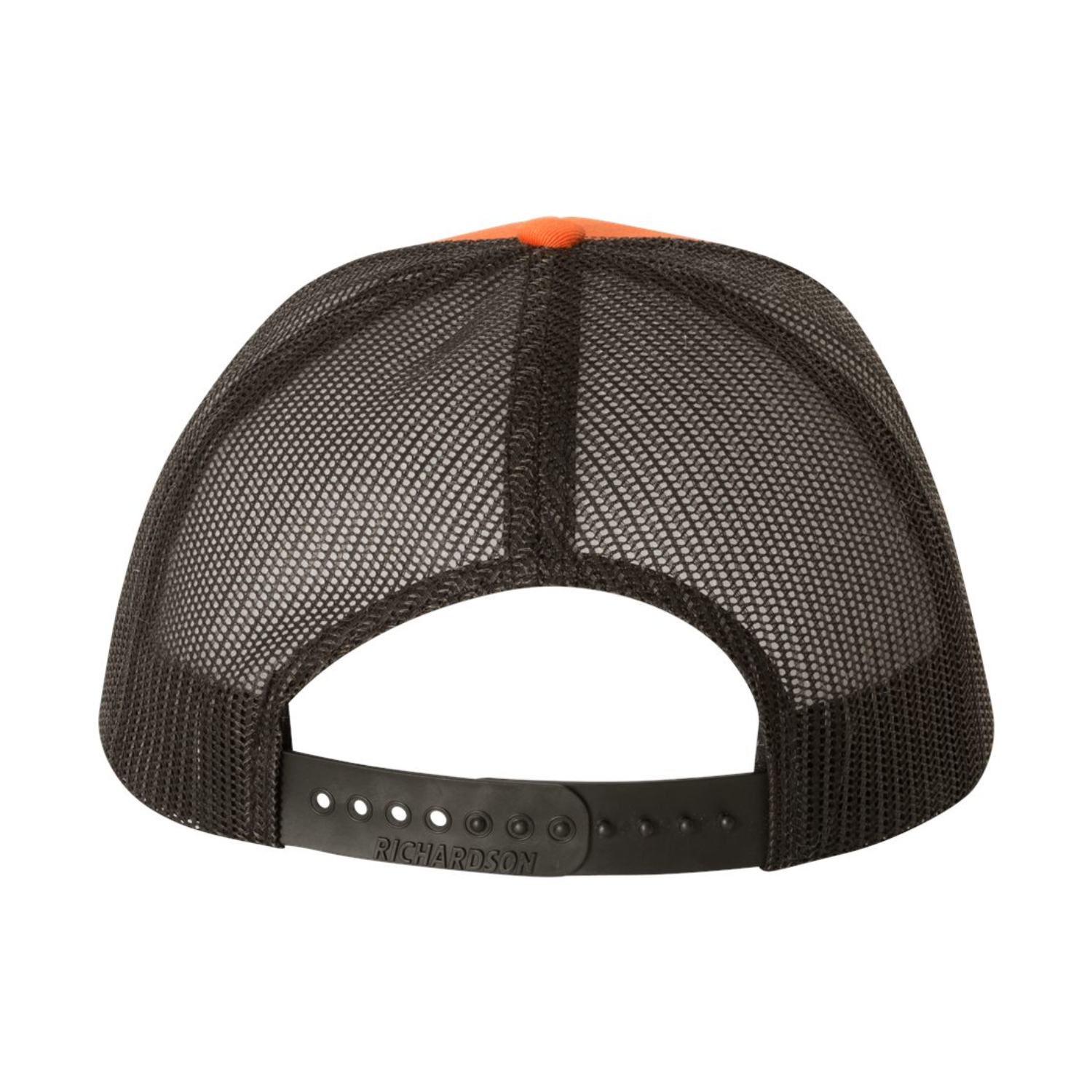 Richardson 112 | Adjustable Snapback Trucker Cap | Orange/Black
