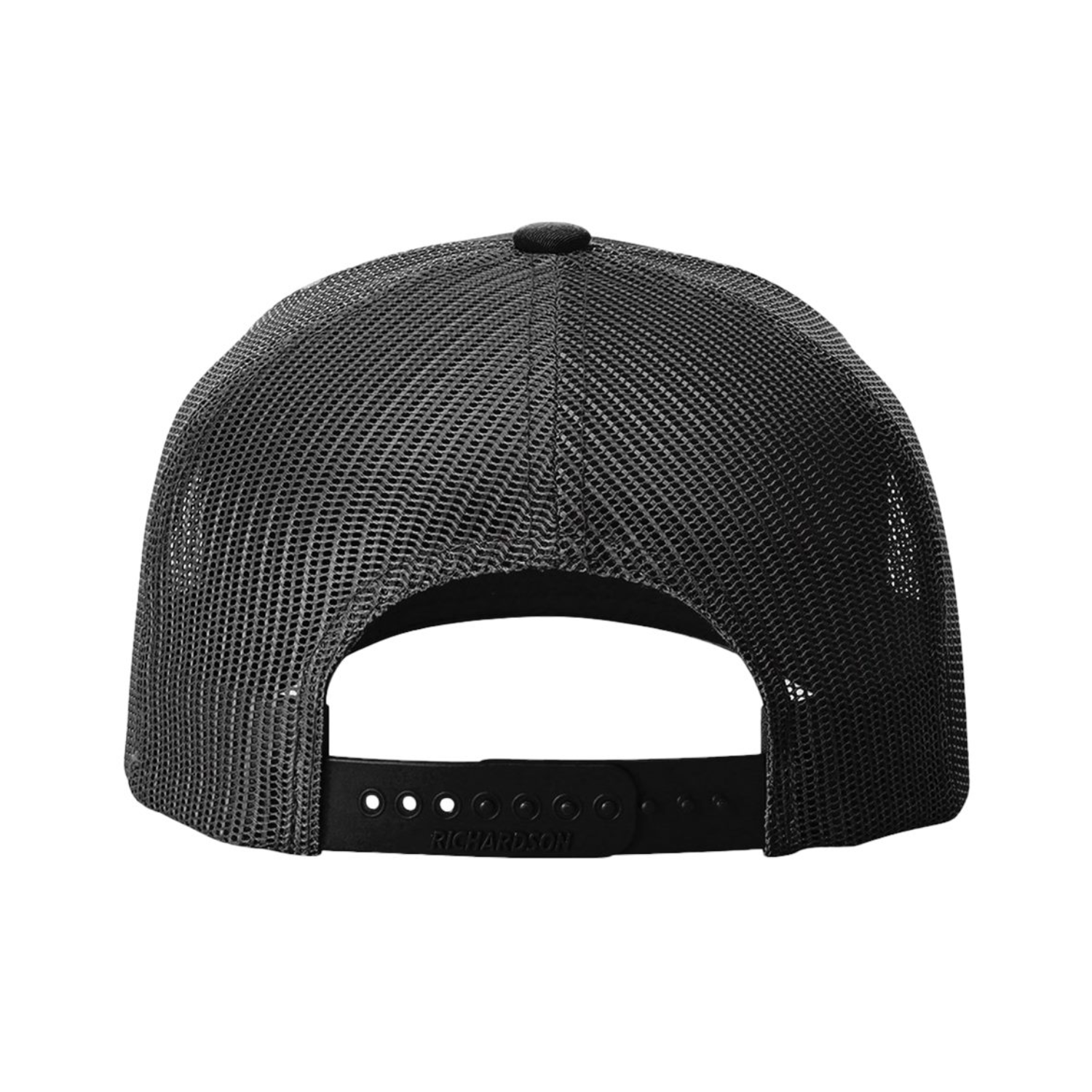 Richardson 112FPR | Five Panel Trucker with Rope Cap | Black/ White
