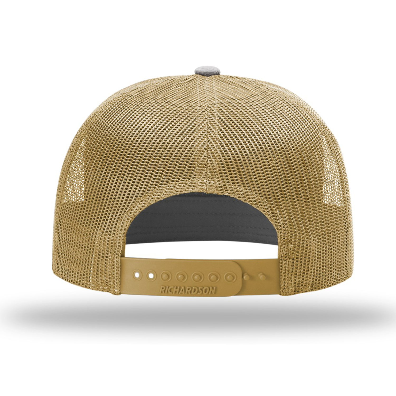 Richardson 168 | Seven Panel Trucker Cap | Charcoal/ Old Gold
