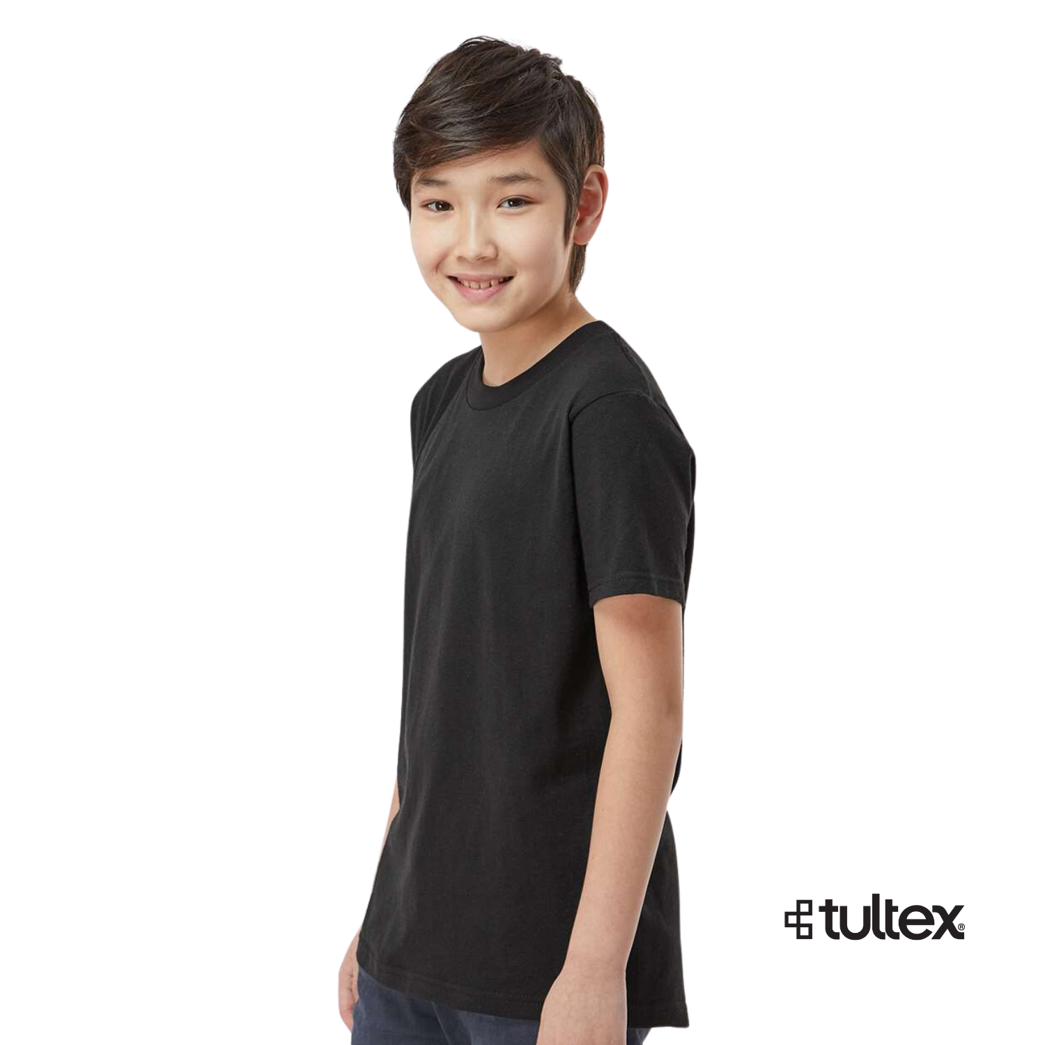 Tultex Kids 235 | Cuello Redondo | Negro