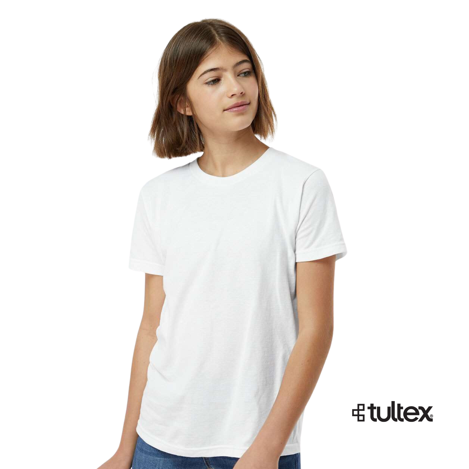 Tultex Kids 235 | Cuello Redondo | Blanco