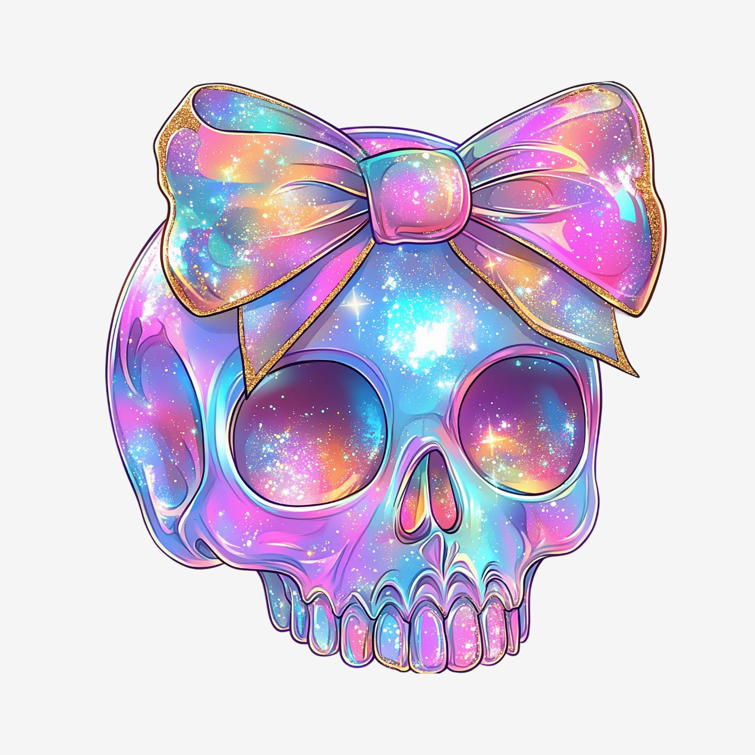 UV DTF Mini Stickers | Iri Skull
