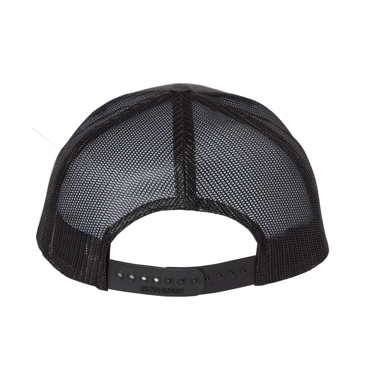 Richardson 112 | Adjustable Snapback Trucker Cap | Charcoal/ Black