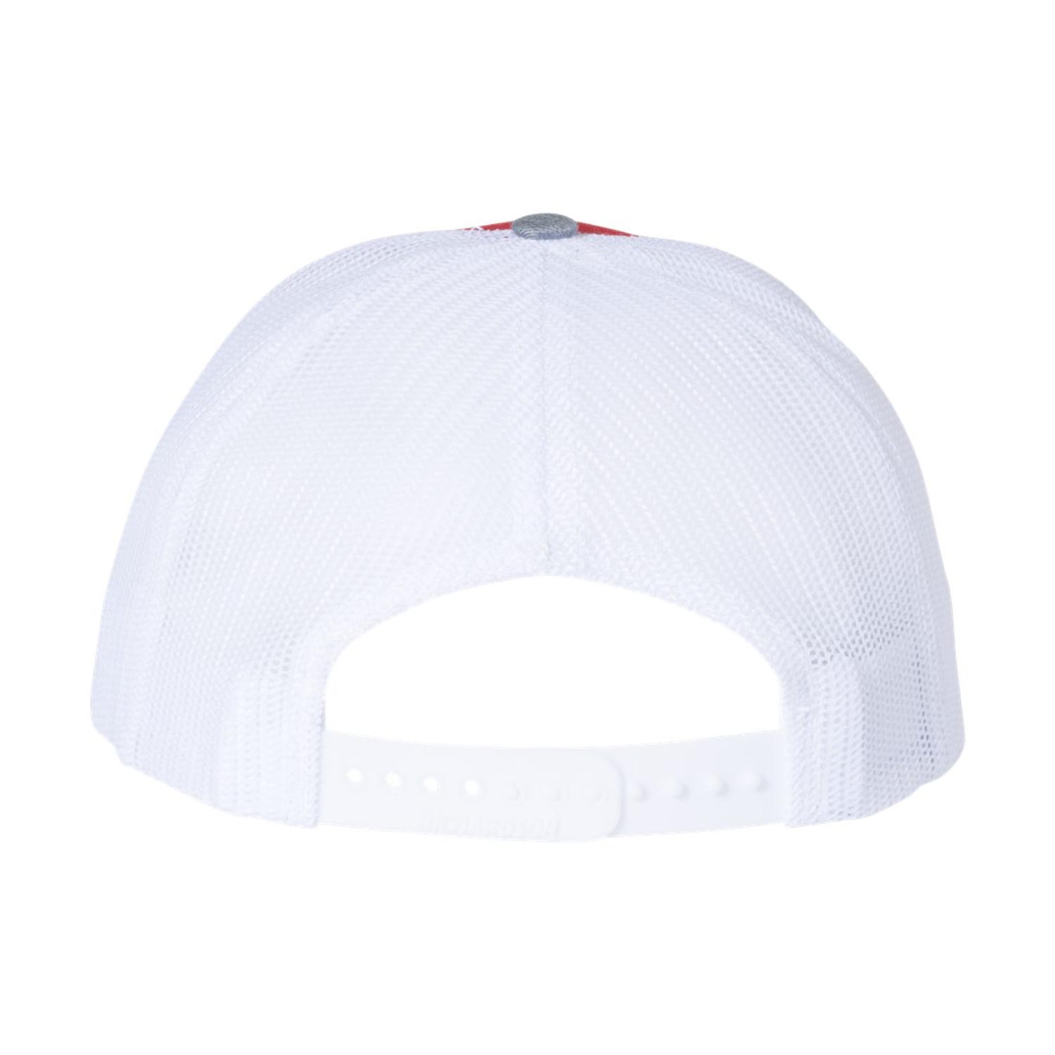 Richardson 112 | Adjustable Snapback Trucker Cap | Red/ White/ Heather Grey