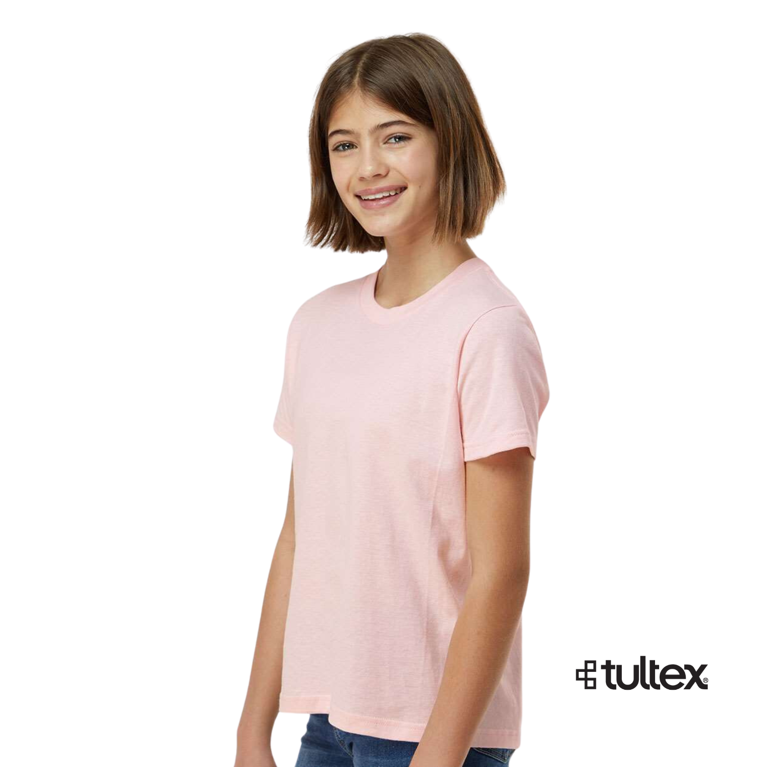 Tultex Kids 235 | Cuello Redondo | Rosado | Pink