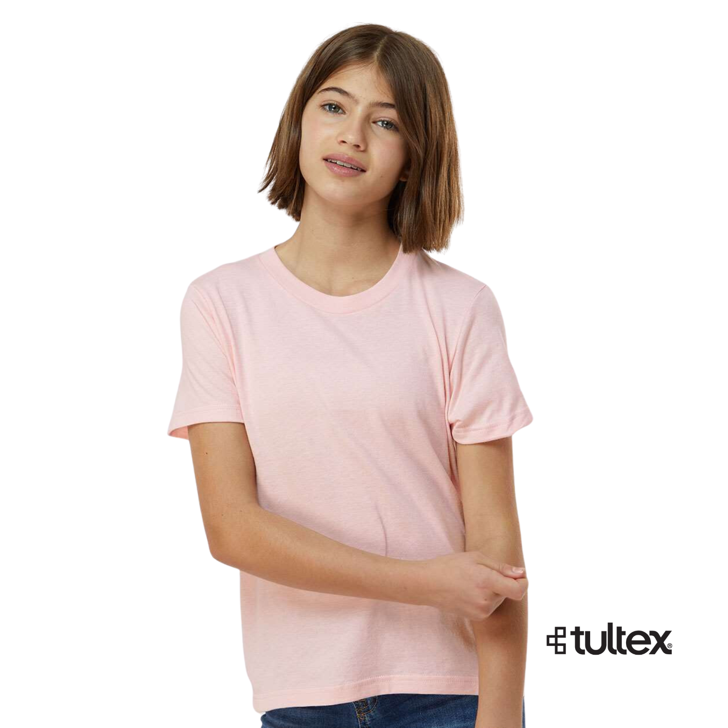 Tultex Kids 235 | Cuello Redondo | Rosado | Pink