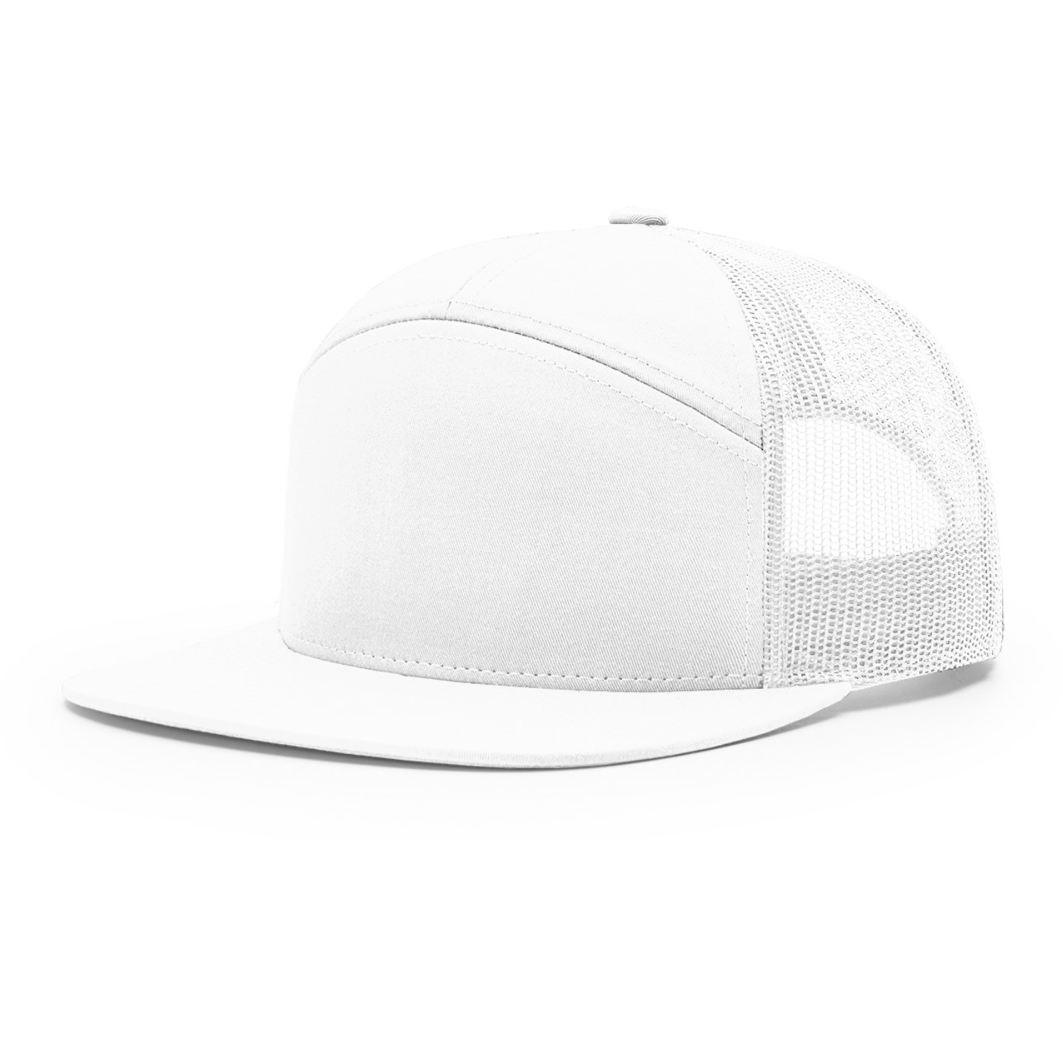 Richardson 168 | Seven Panel Trucker Cap | White