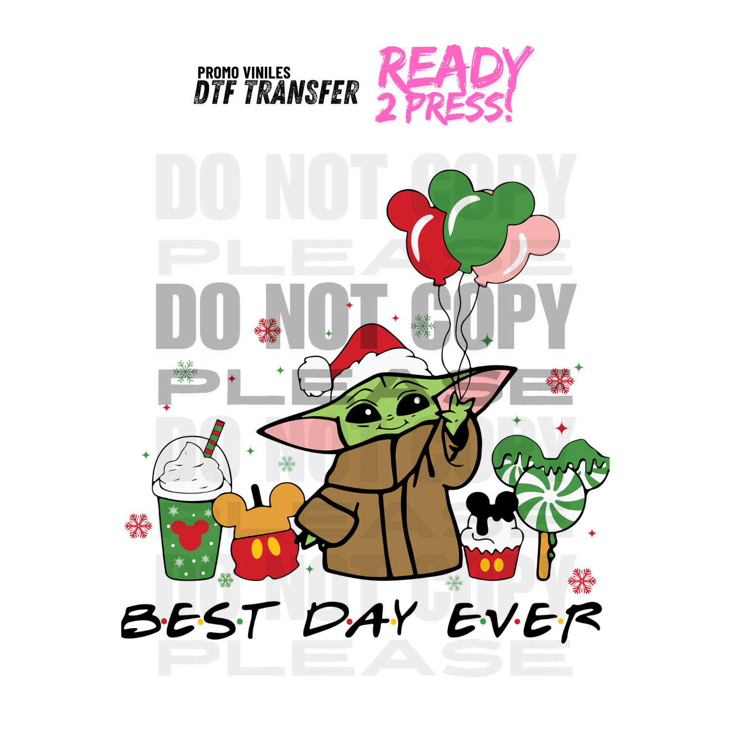 DTF Transfers | Yoda Best Day Ever