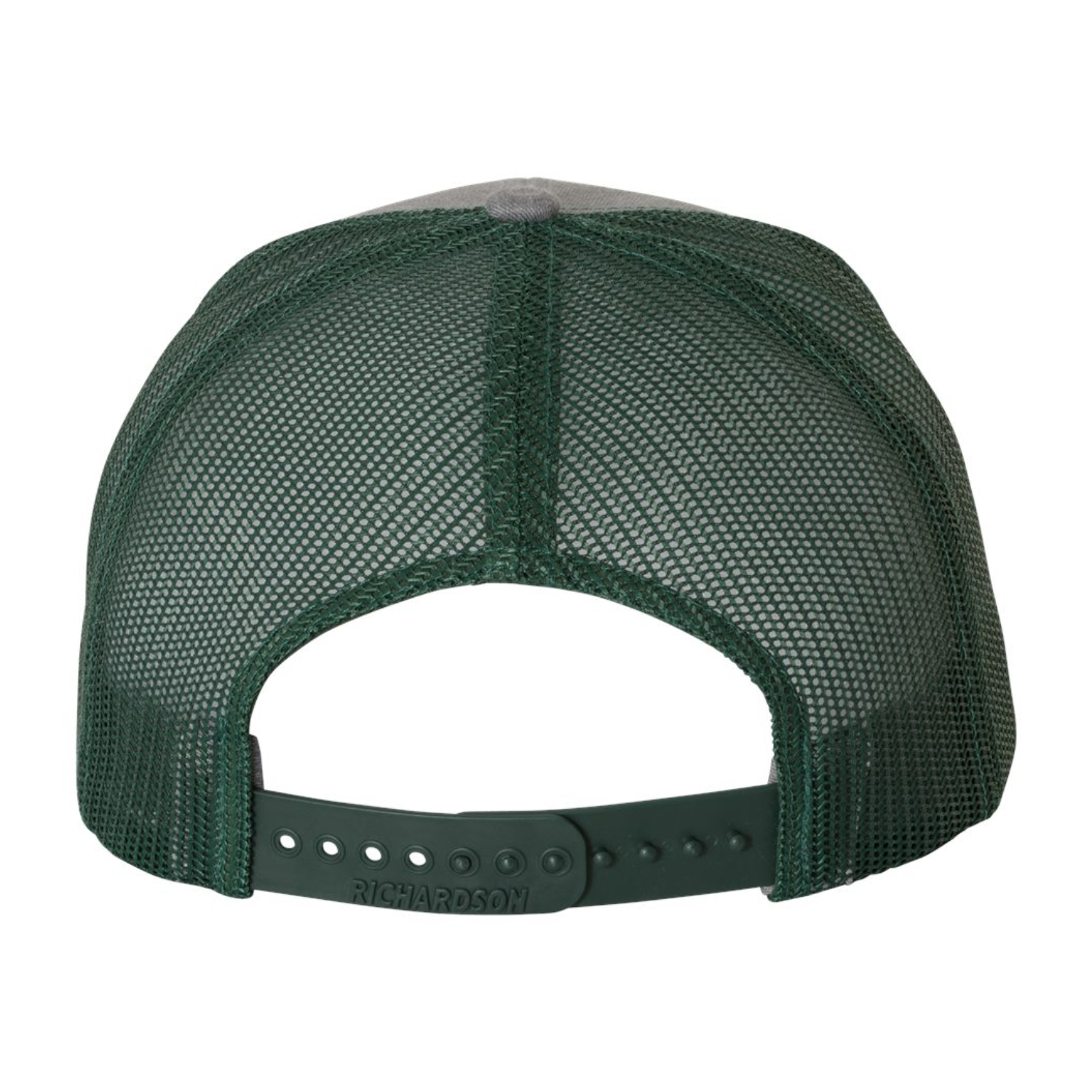 Richardson 112 | Adjustable Snapback Trucker Cap | Heather Grey / Dark Green