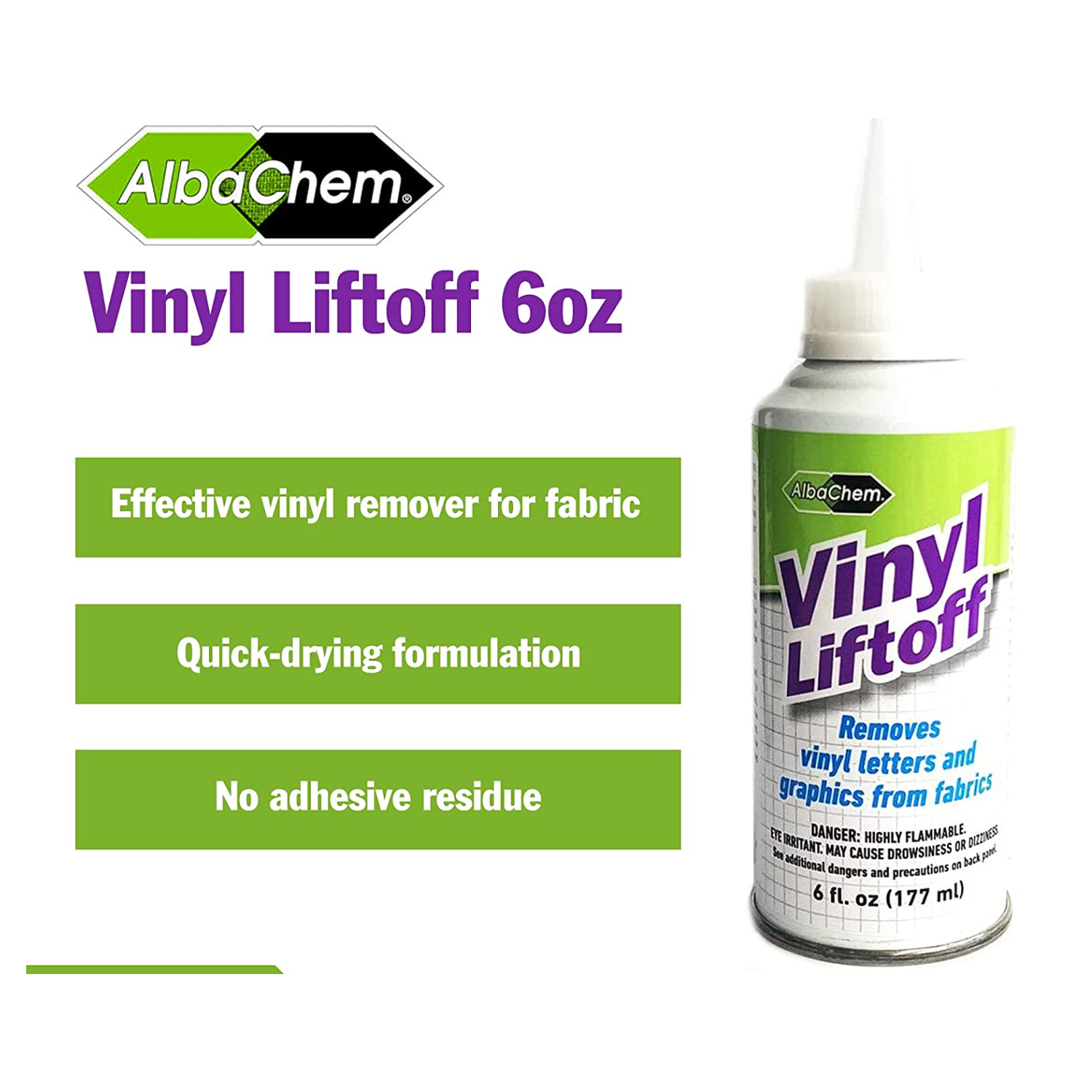 AlbaChem 1025 VLR Vinyl Liftoff | Removedor de Vinil Textil | 6oz | **REMANUFACTURADO**