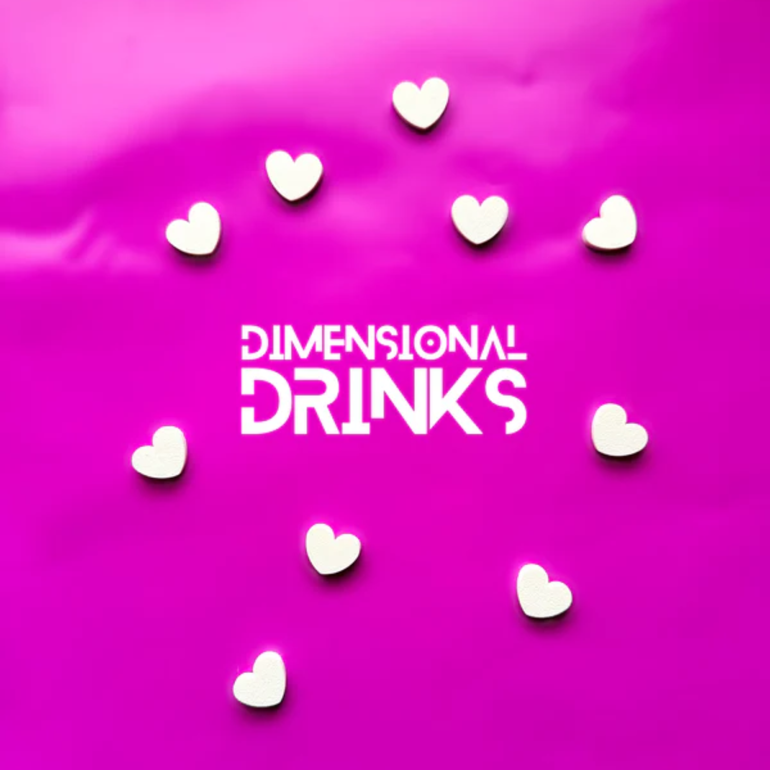 Dimensional Drinks | Conversation Hearts - Paq. de 5 Corazones