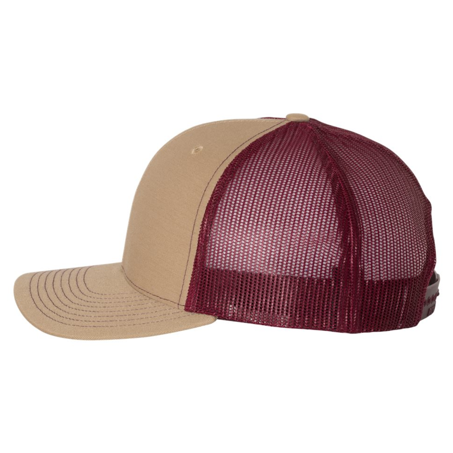 Richardson - Richardson 112 | Adjustable Snapback Trucker Cap | Khaki/ Burgundy - Promo Viniles Panamá