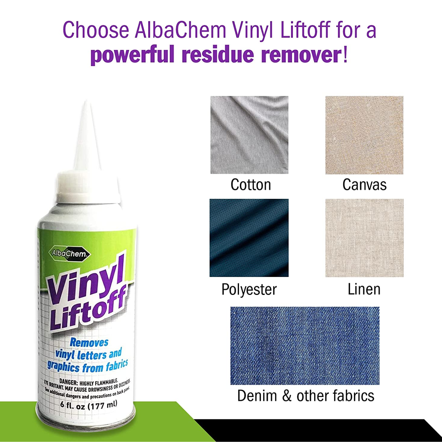 AlbaChem 1025 VLR Vinyl Liftoff | Removedor de Vinil Textil  | 6oz
