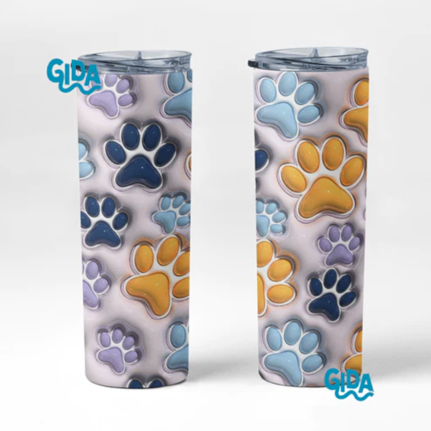 3D Wrap | Puppy Paws | 20 oz