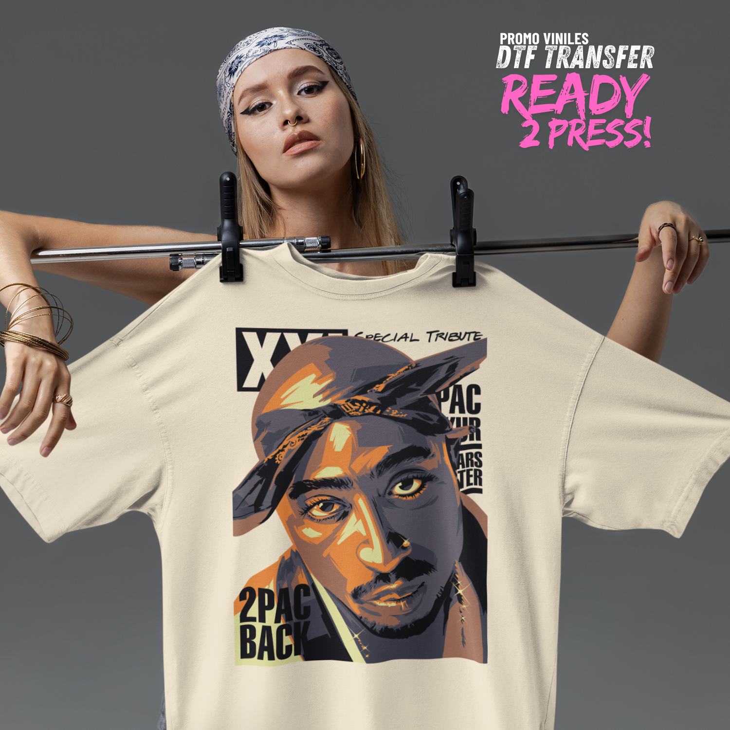 Promo Viniles Panamá - DTF Transfers | 2Pac - Promo Viniles Panamá