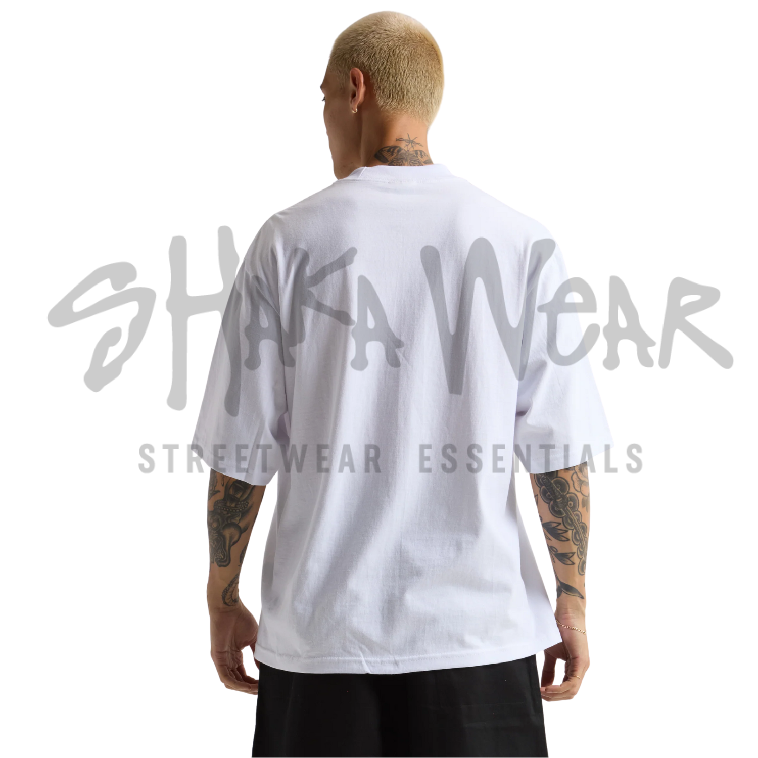Shaka Wear Max Heavyweight Oversized Tee | White | 7.5 oz