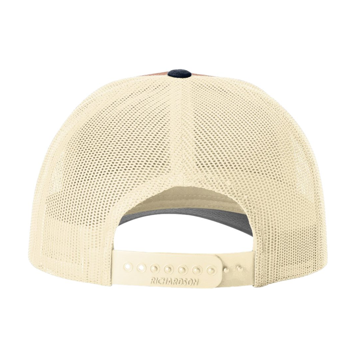 Richardson 115 | Low Pro Trucker Cap | Dark Orange/ Birch/ Patriot Blue