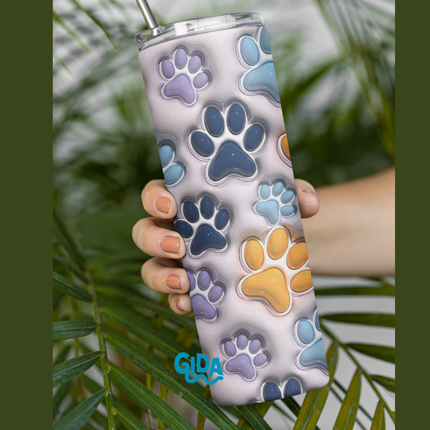 3D Wrap | Puppy Paws | 20 oz