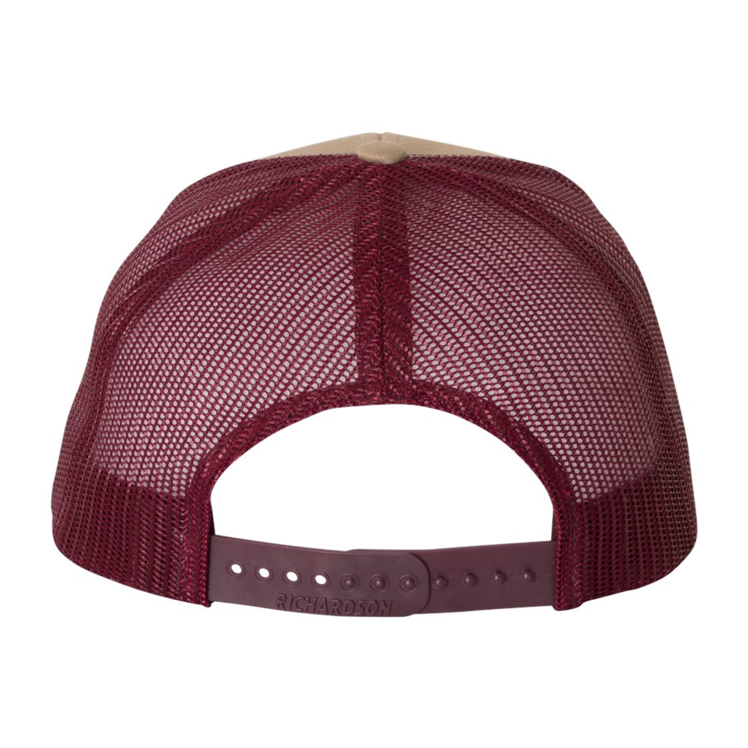 Richardson - Richardson 112 | Adjustable Snapback Trucker Cap | Khaki/ Burgundy - Promo Viniles Panamá