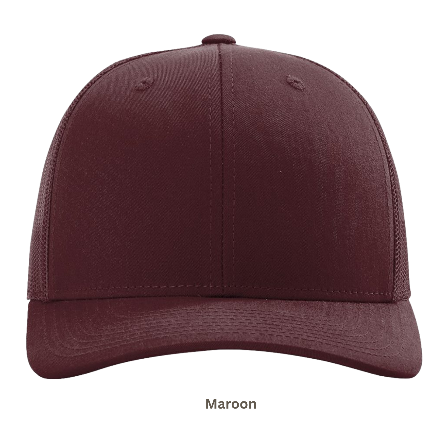 Richardson 112 | Adjustable Snapback Trucker Cap | Maroon