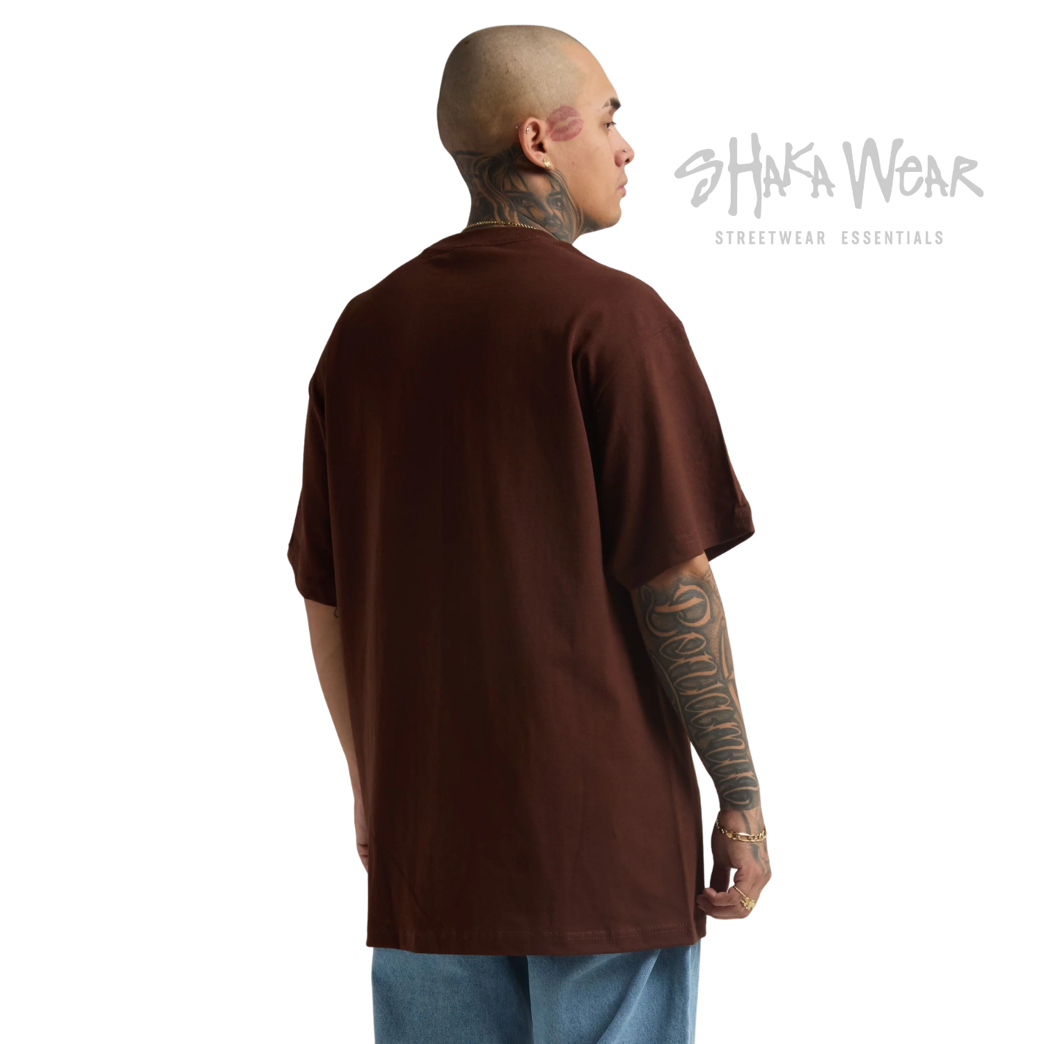Shaka Wear Max Heavyweight Short Sleeve | Brown | 7.5 oz