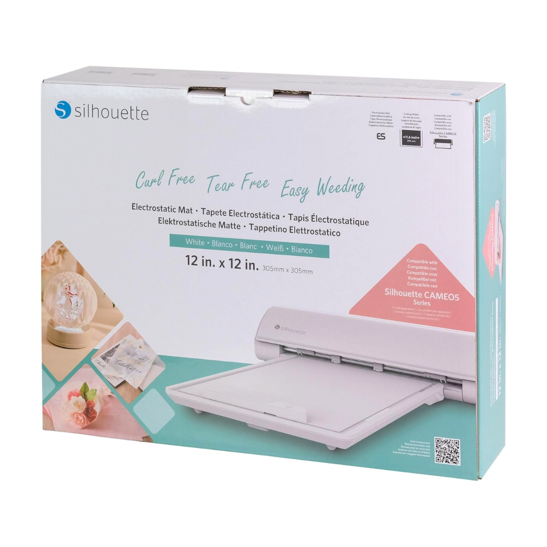 Mat de Corte Electroestático + Protector | Blanco 12x12