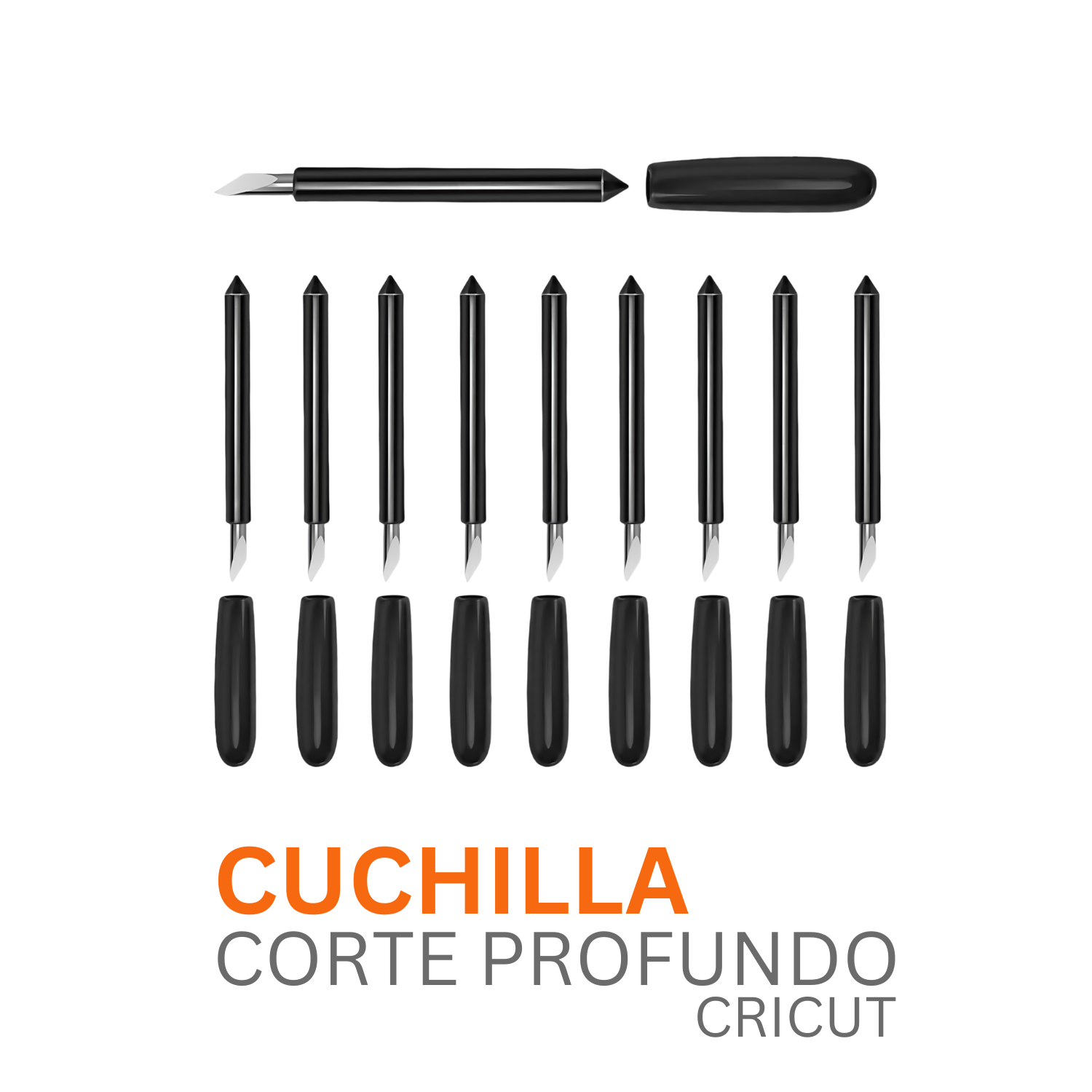 Genérico - Cuchilla Corte Profundo - Ultra Duraderas | Cricut - 1 Unidad (Genérica) - Promo Viniles Panamá