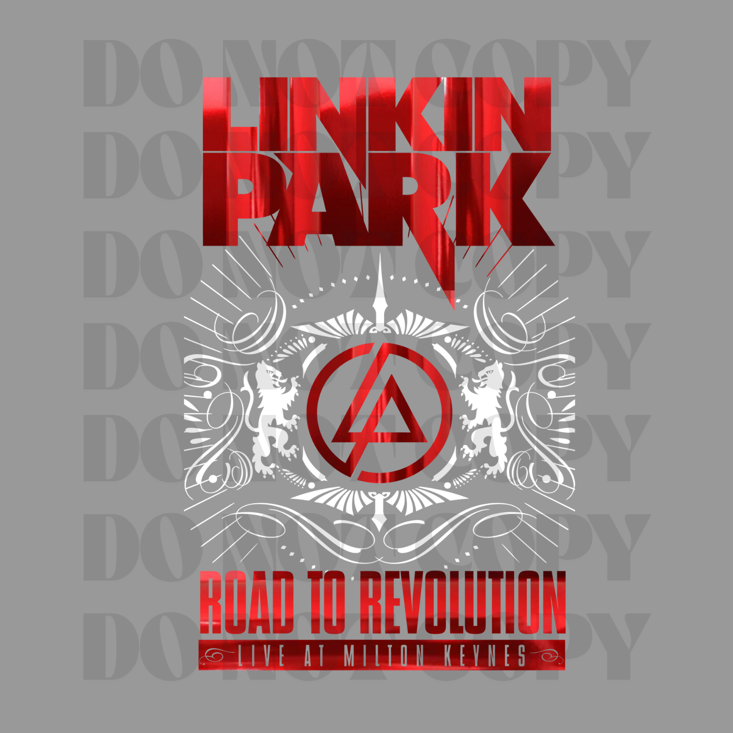 Hybrid DTF | Linkin Park | Siser Metal Red