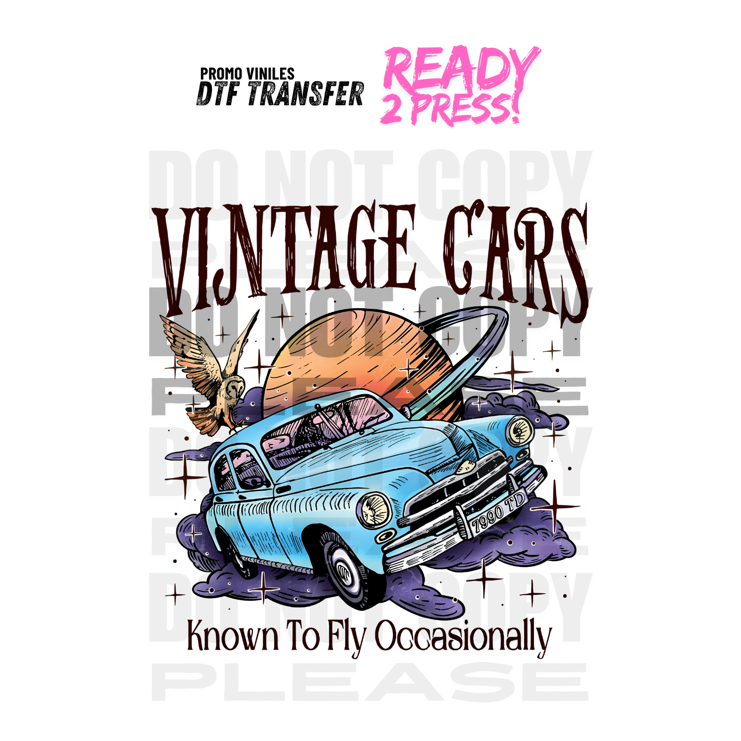 DTF Transfers | Vintage Cars