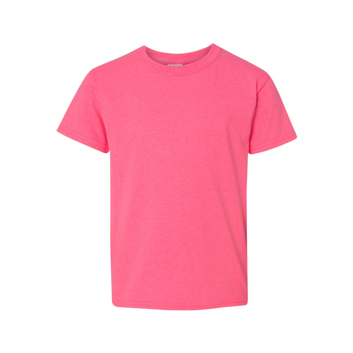 Gildan Kids Heavy Cotton | Cuello Redondo | Safety Pink