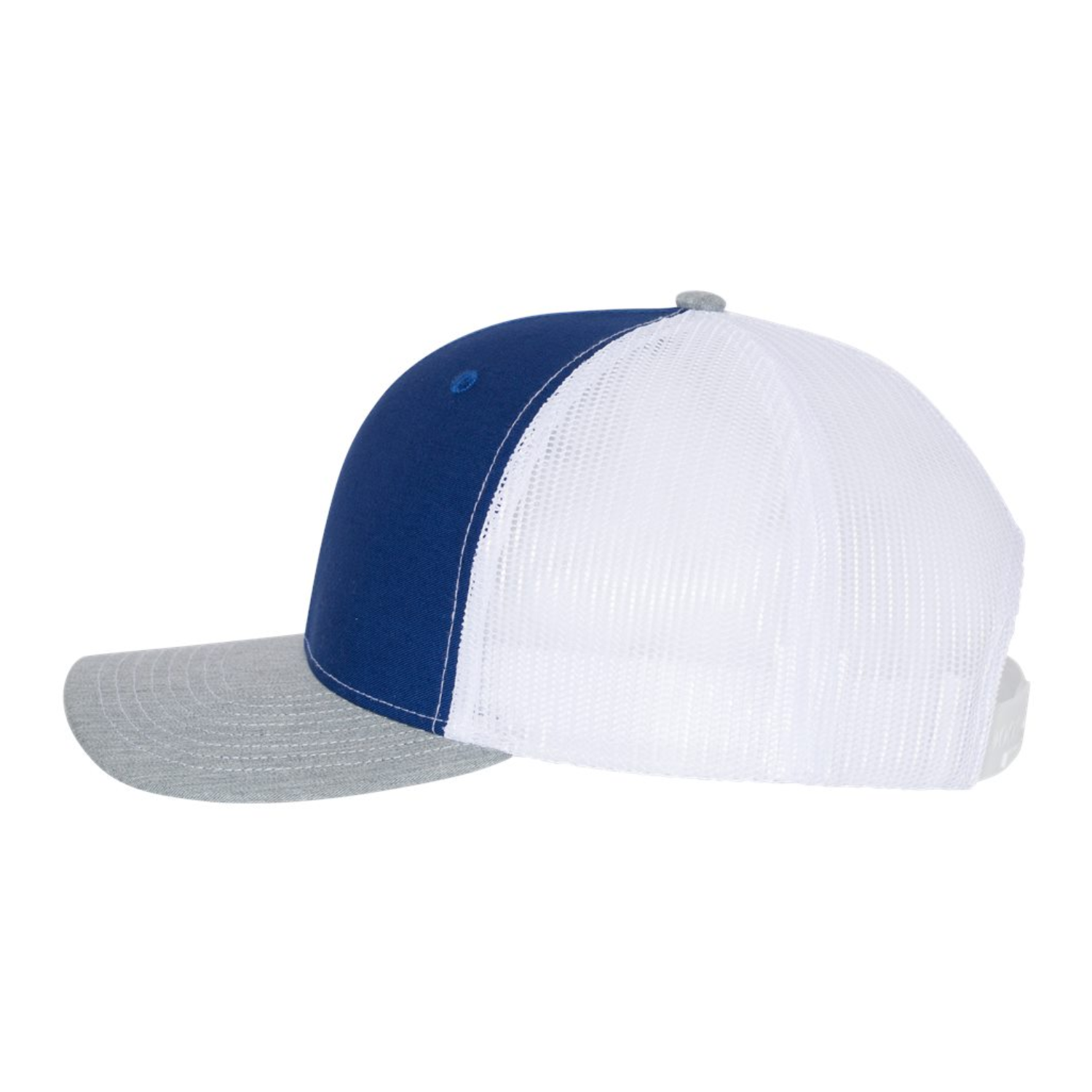 Richardson 112 | Adjustable Snapback Trucker Cap | Royal/ White/ Heather Grey