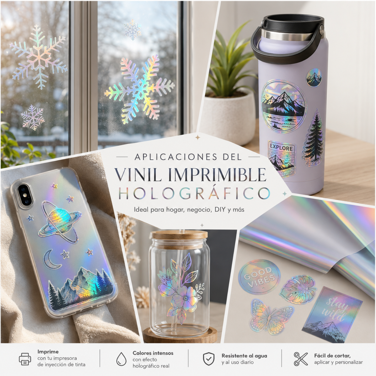Koala Vinil Adhesivo Imprimible | Inkjet | Holográfico