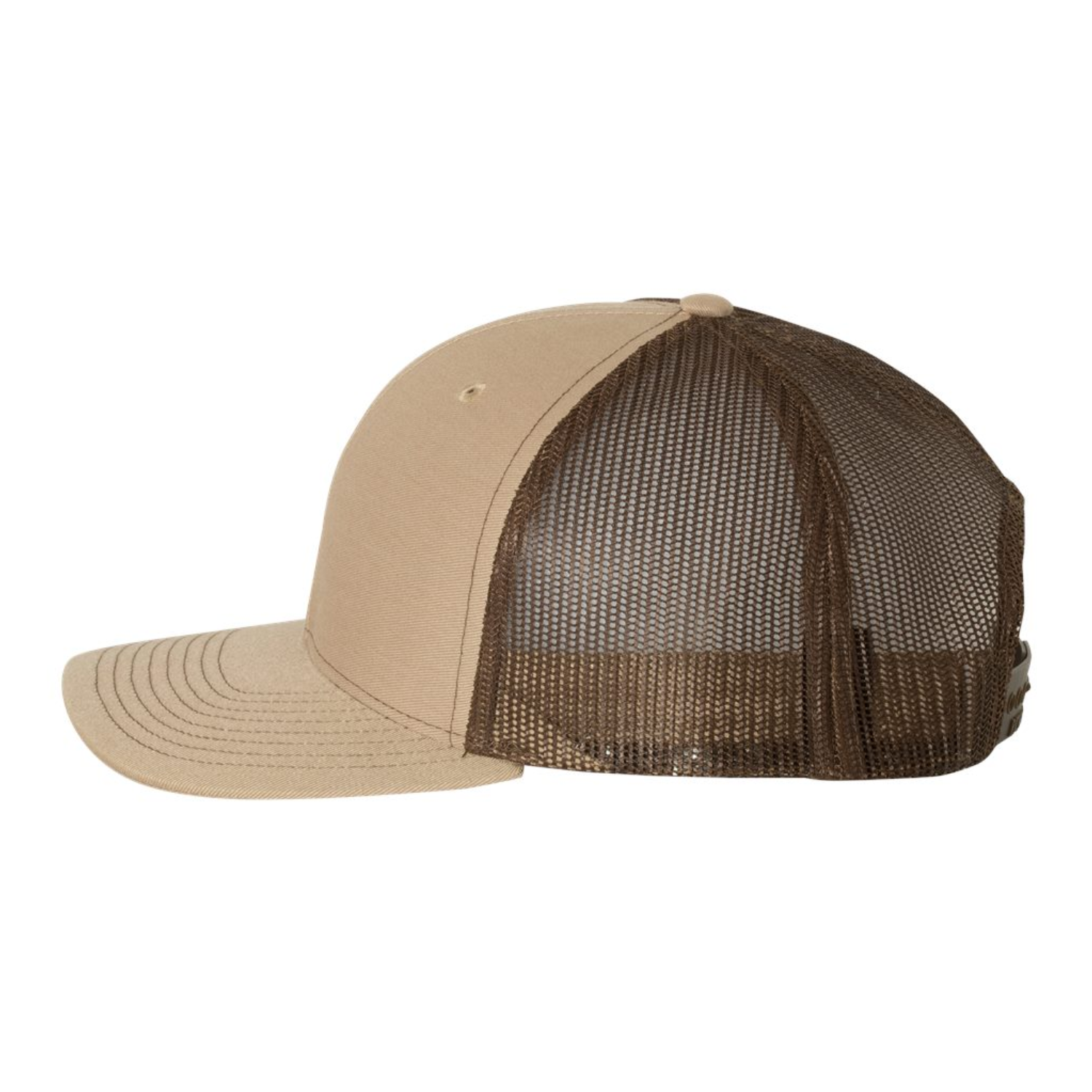 Richardson 112 | Adjustable Snapback Trucker Cap | Khaki/ Coffee