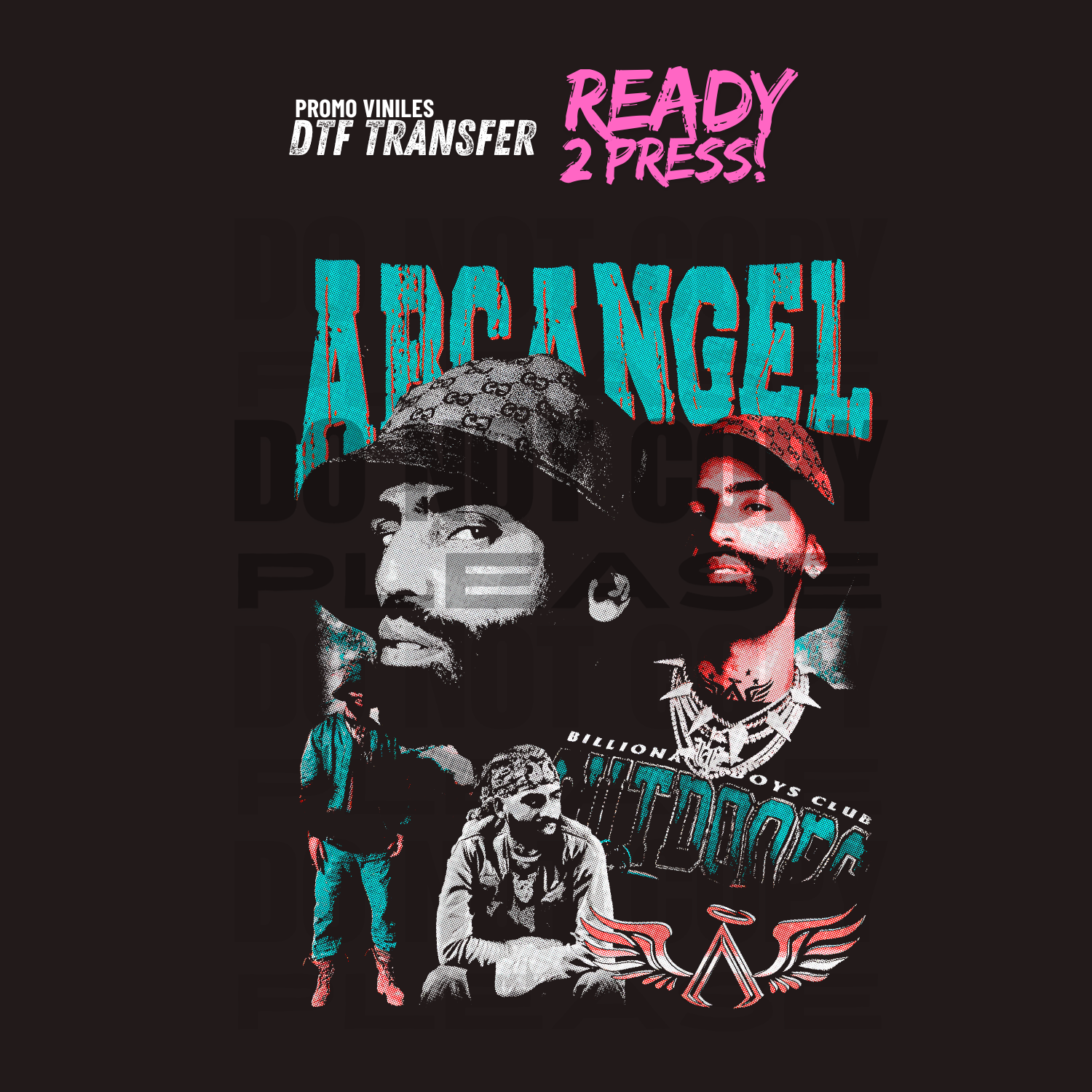 DTF Transfers | Arcangel | Halftones | 13x16"