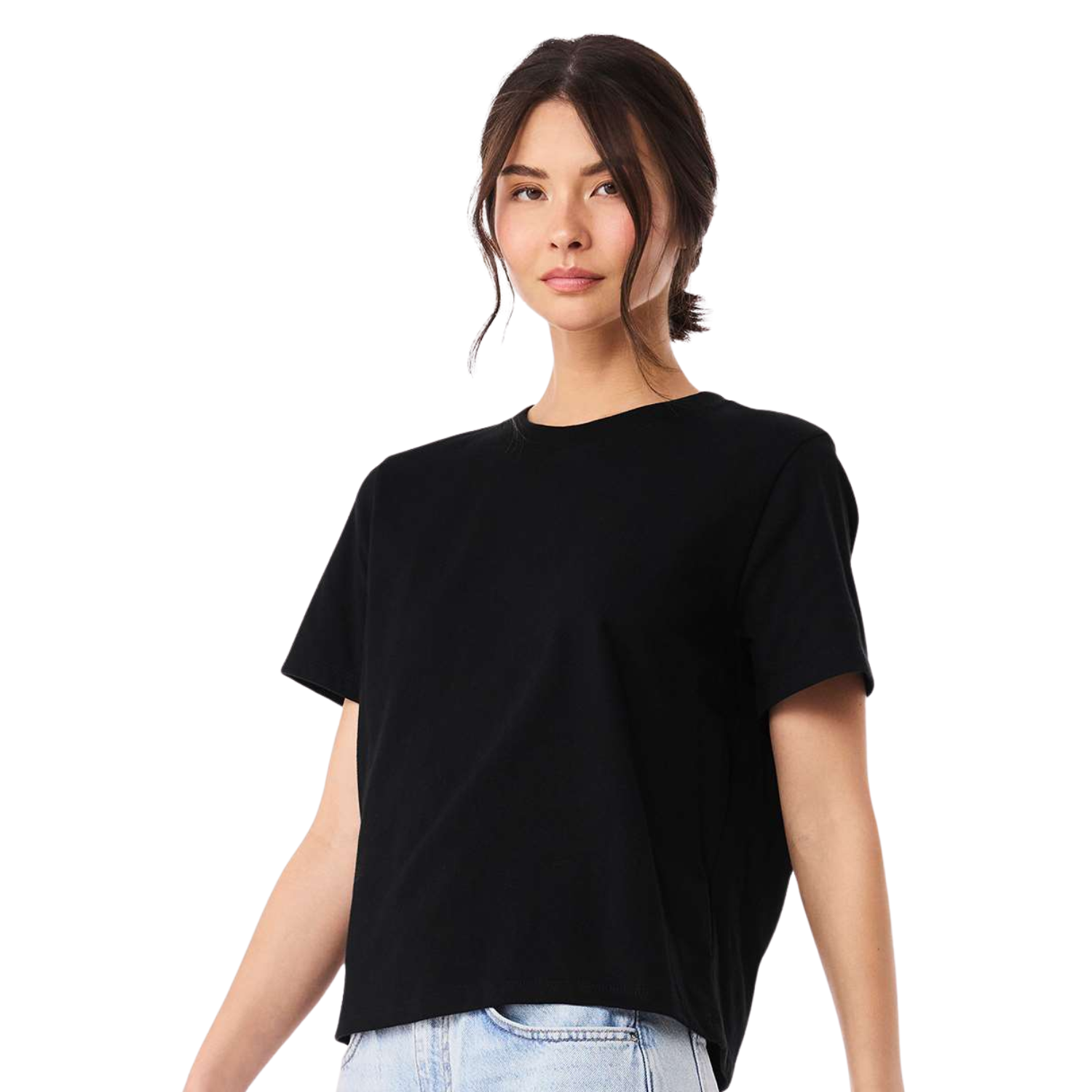 Bella Canvas 6110 Women Heavyweight Oversize Tee | Black | 6oz