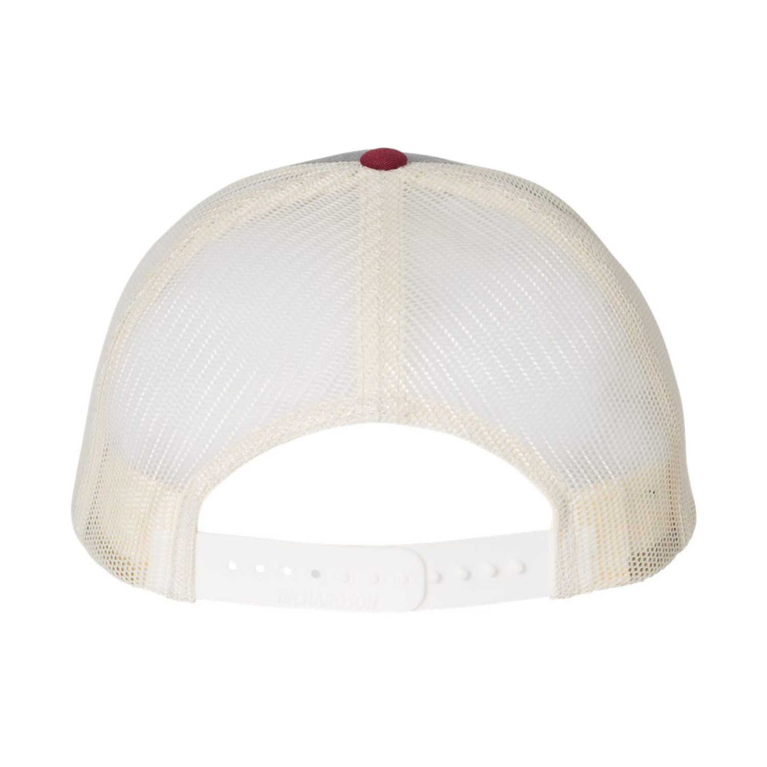 Richardson 115 | Low Pro Trucker Cap | Heather Grey/ Birch/ Cardinal