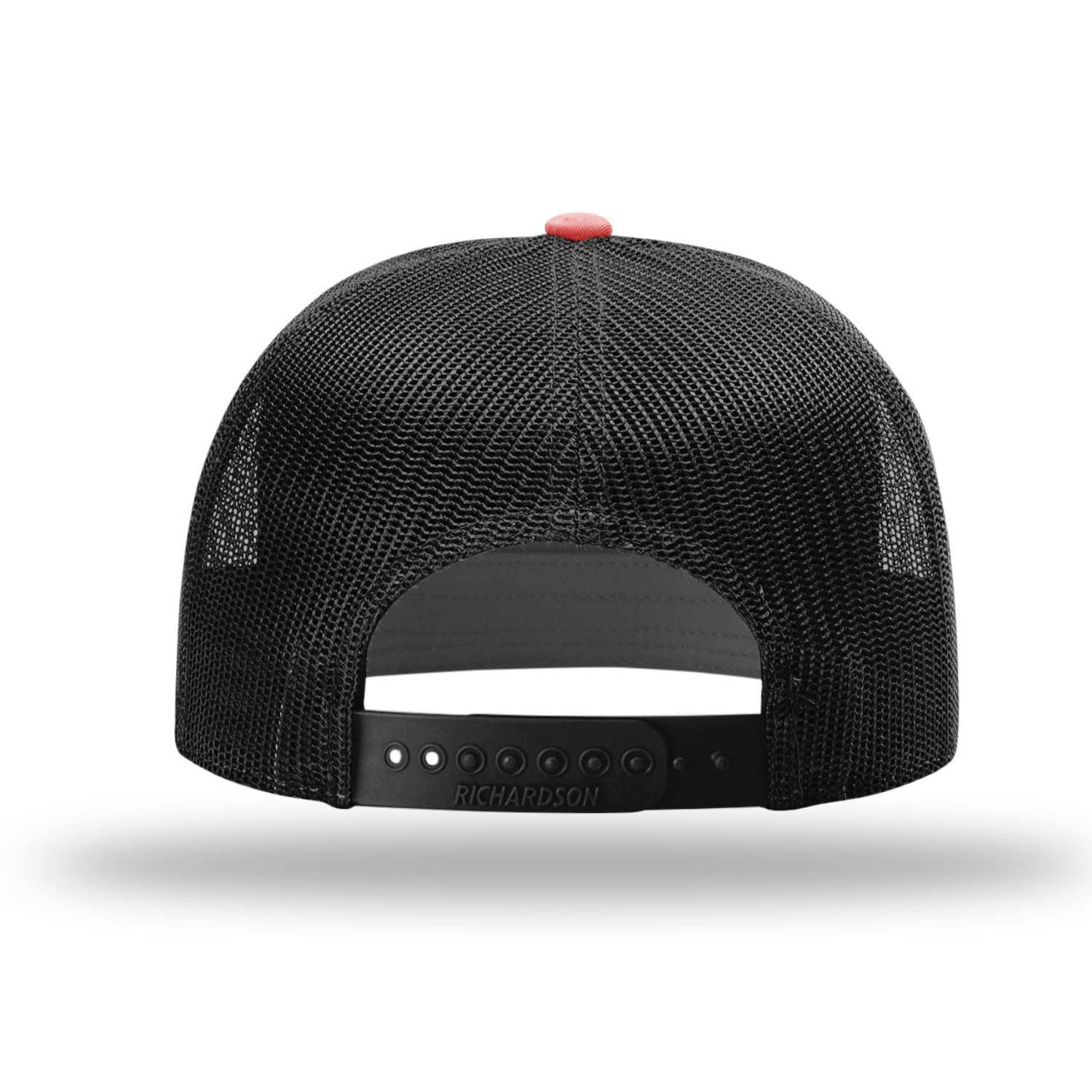 Richardson 168 | Seven Panel Trucker Cap | Red/ Black