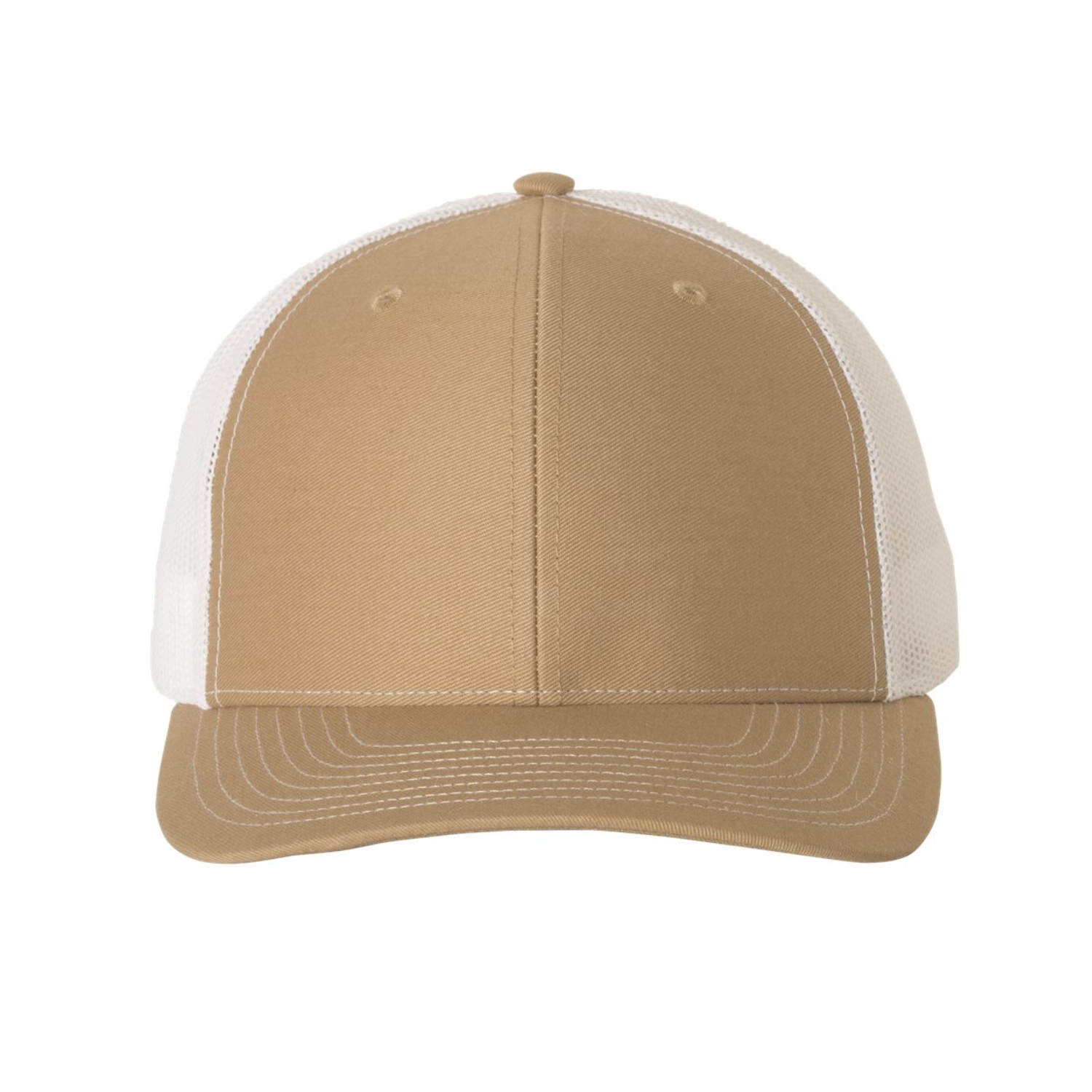 Richardson 112 | Adjustable Snapback Trucker Cap | Khaki/ White
