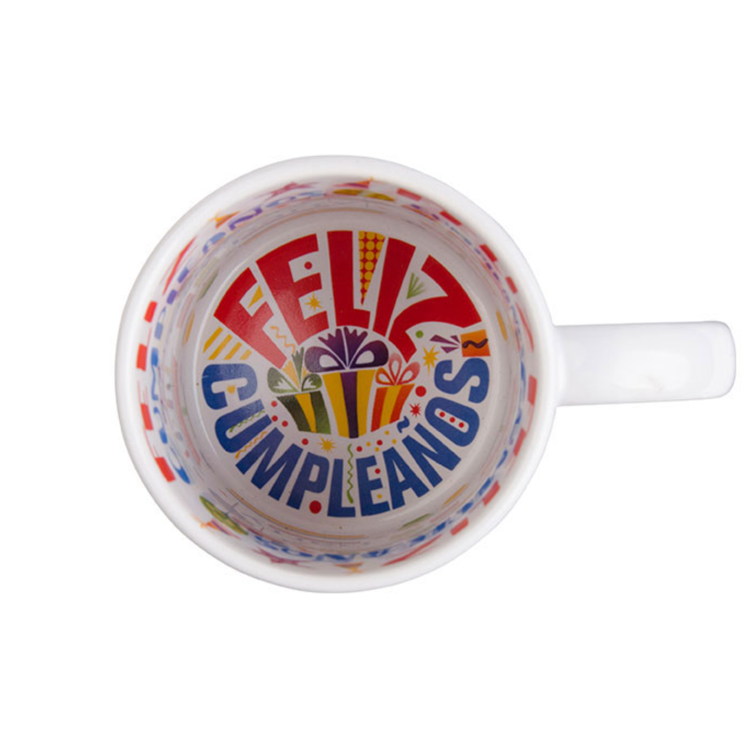 Taza Blanca de 11oz | Interior Feliz Cumpleaños