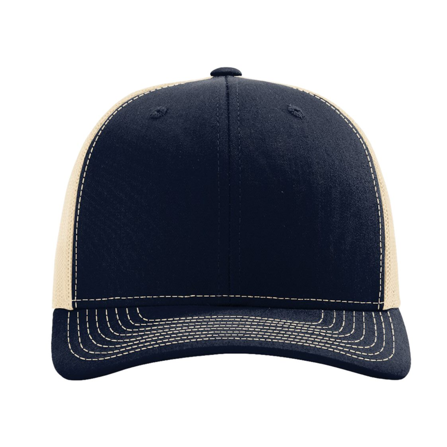 Richardson 112 | Adjustable Snapback Trucker Cap | Navy/ Khaki
