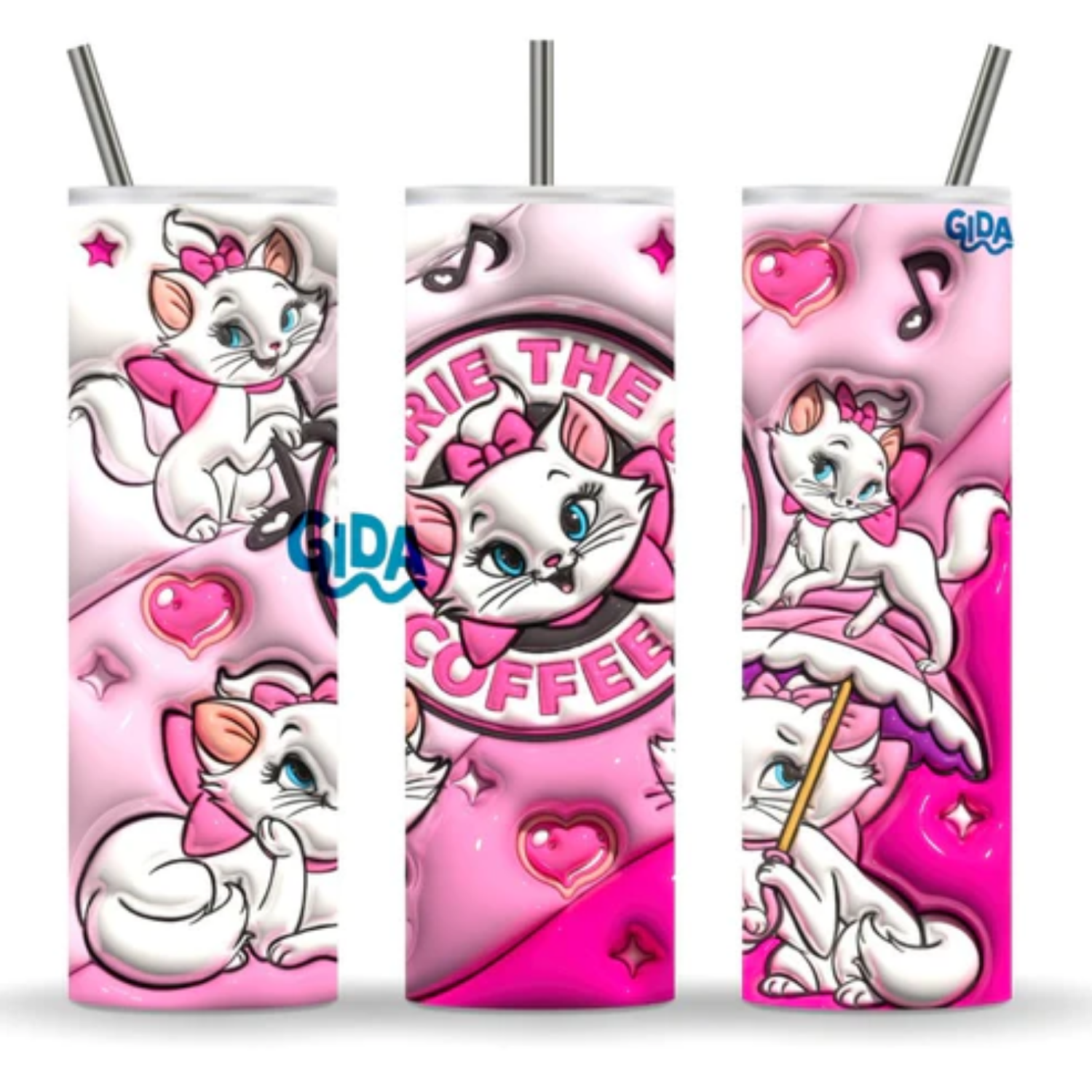 3D Wrap | Marie the cat | 20 oz