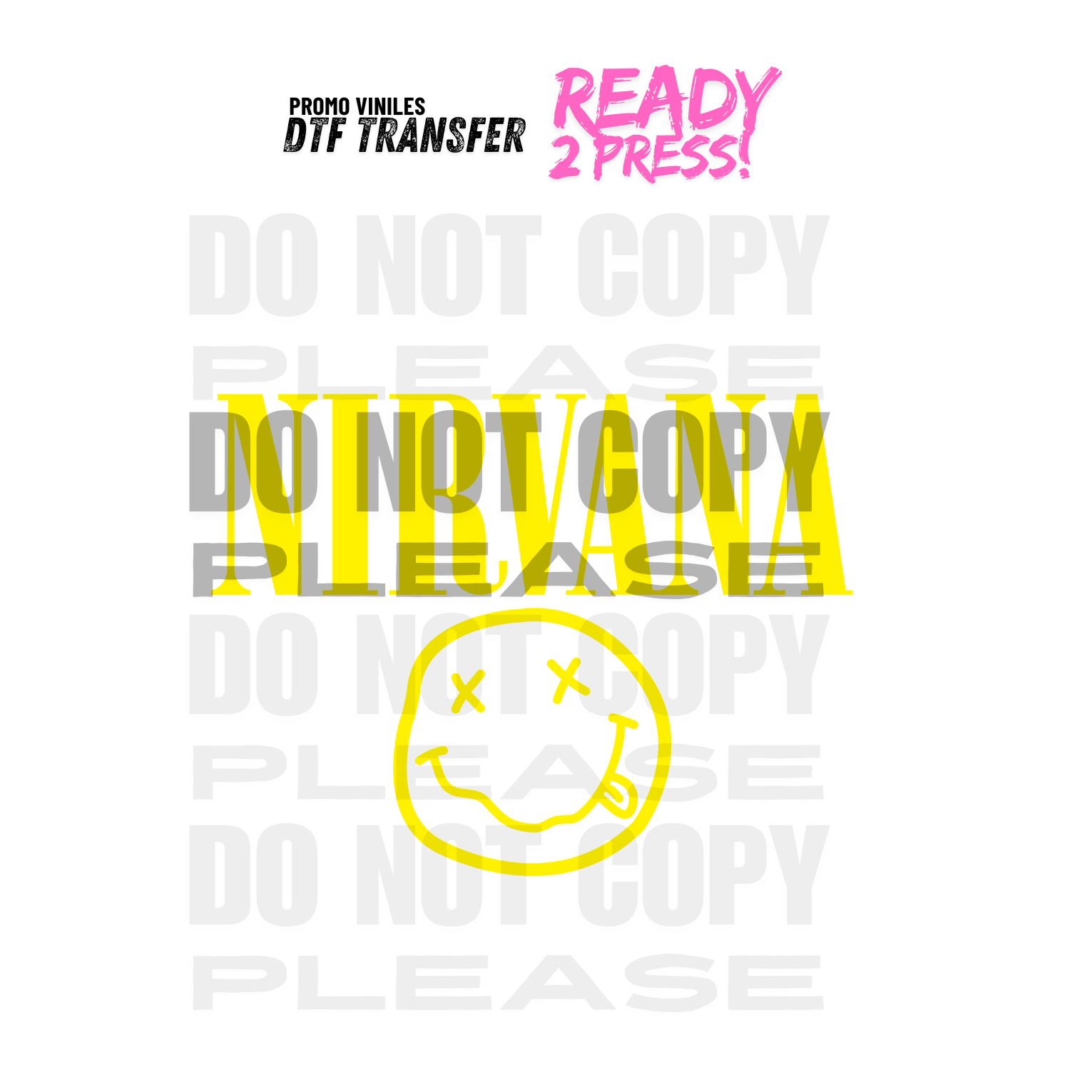 DTF Transfers | Nirvana Yellow