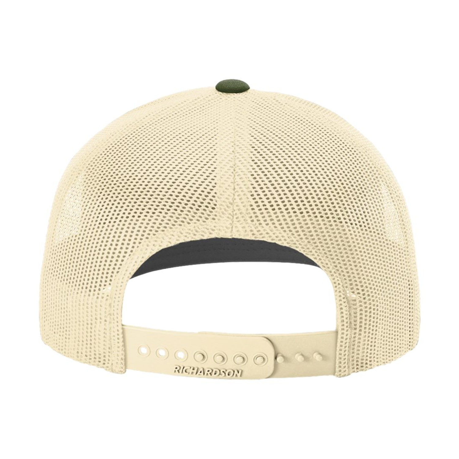 Richardson 112 | Adjustable Snapback Trucker Cap | Heather Grey/ Birch/ Army Olive
