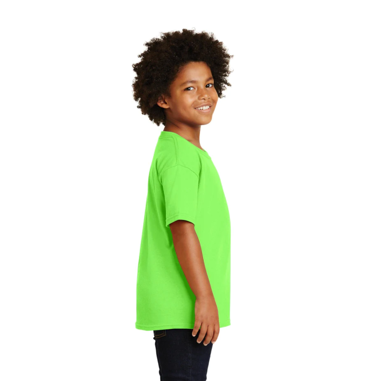 Gildan Kids Heavy Cotton | Cuello Redondo | Neon Green