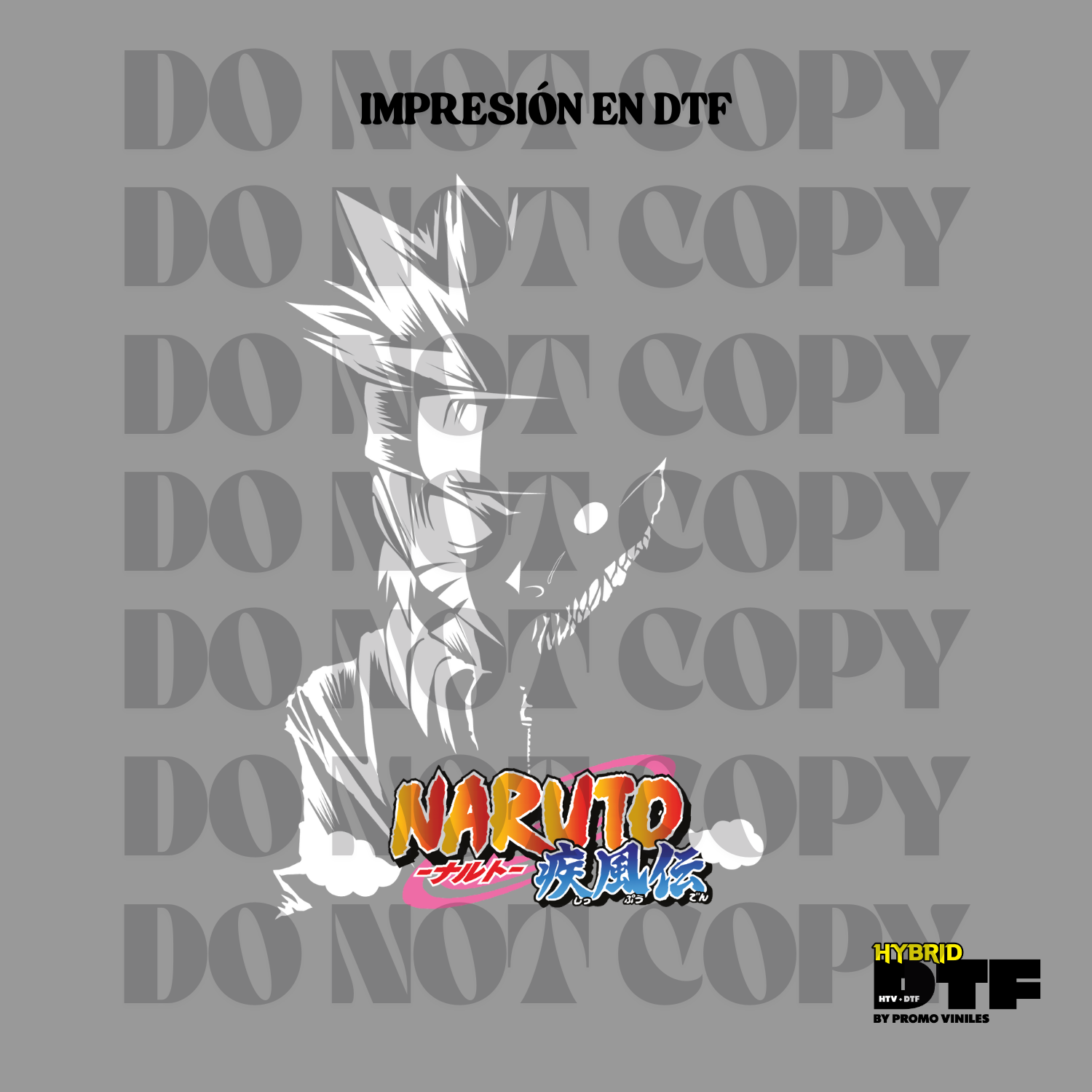 Hybrid DTF | Naruto Half | Metal Red