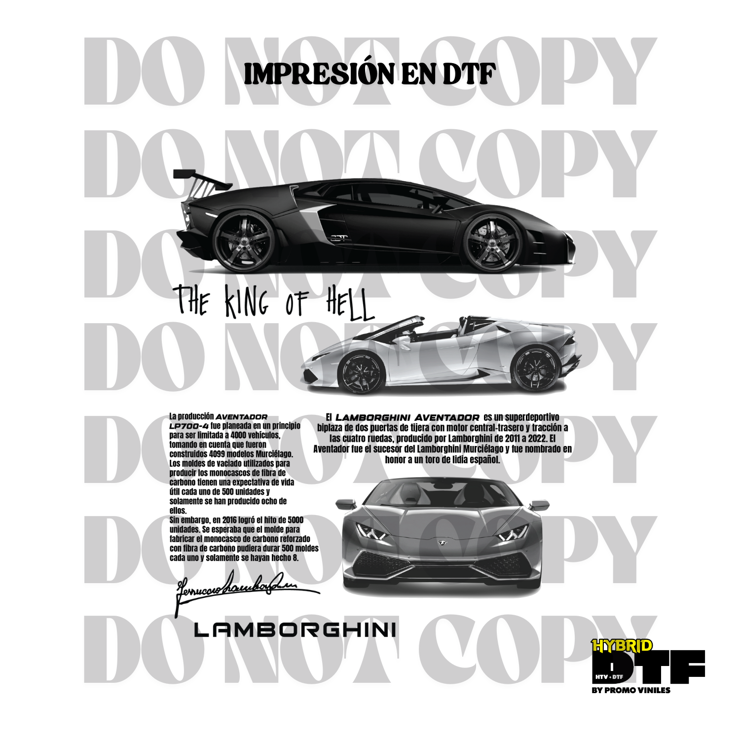 Hybrid DTF | Lambo | Holographic Rainforest Pearl