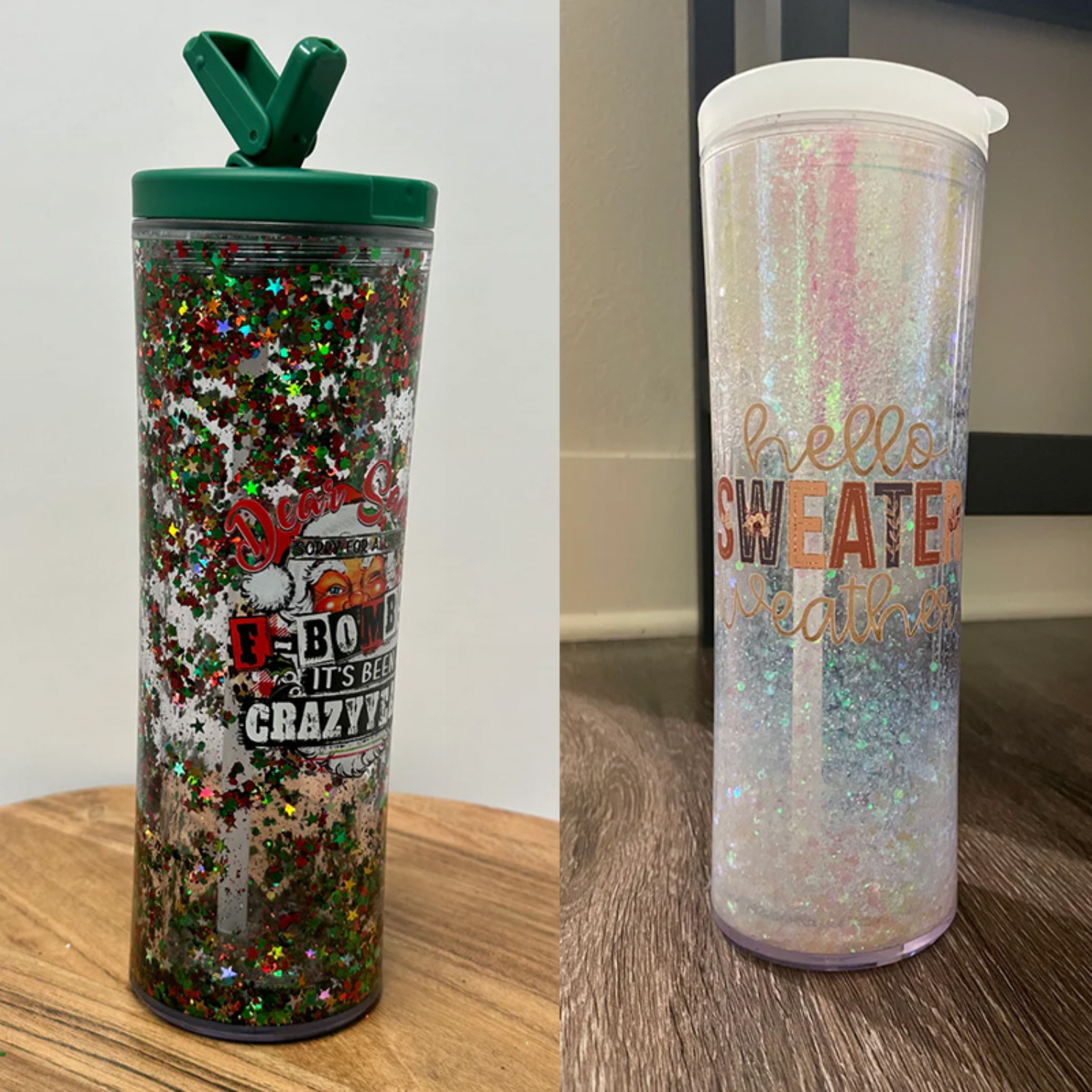 Vaso Doble Pared para Snowglobes | Fliptop | 20 oz