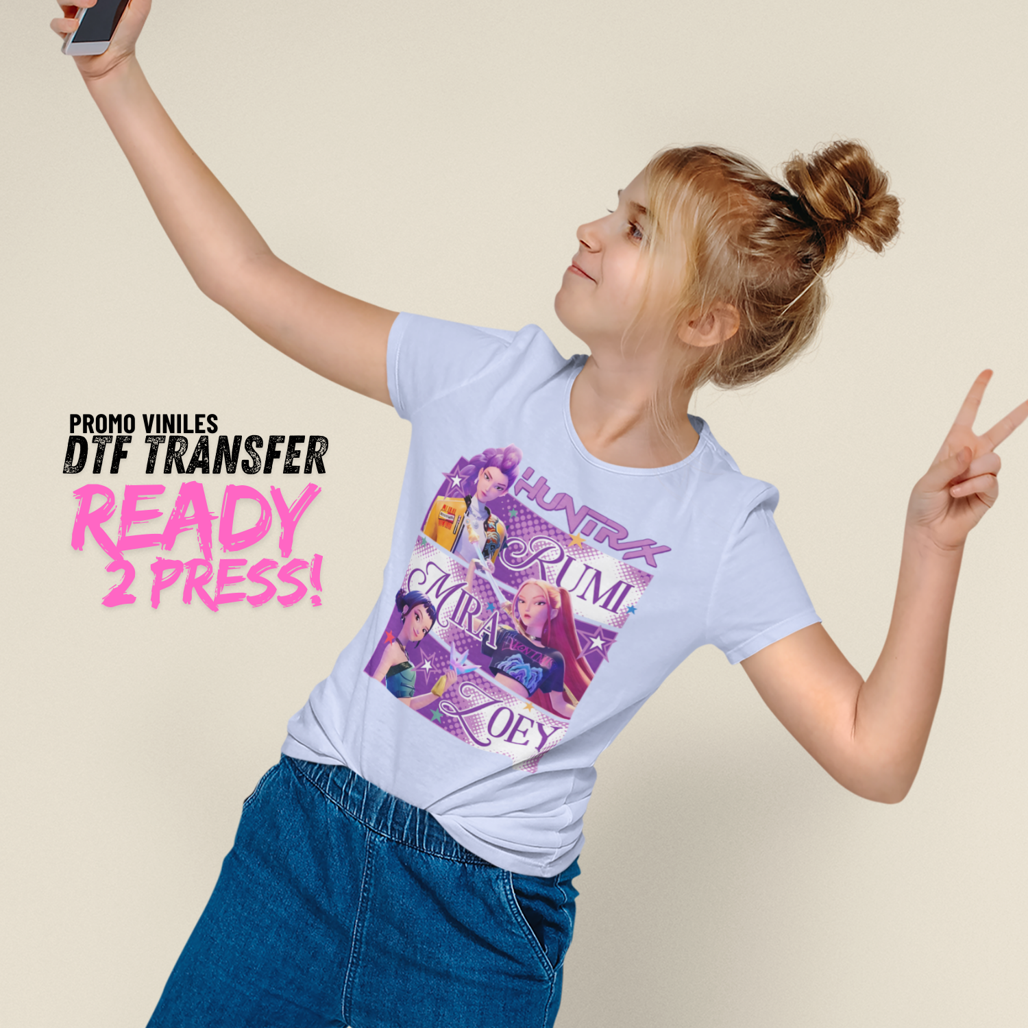 DTF Transfers | Huntrix Girls