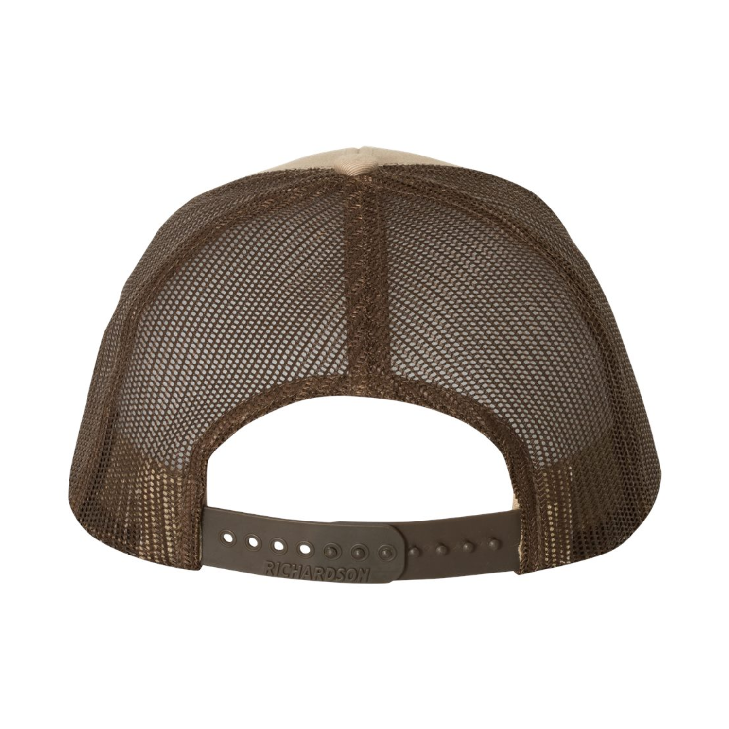 Richardson 112 | Adjustable Snapback Trucker Cap | Khaki/ Coffee