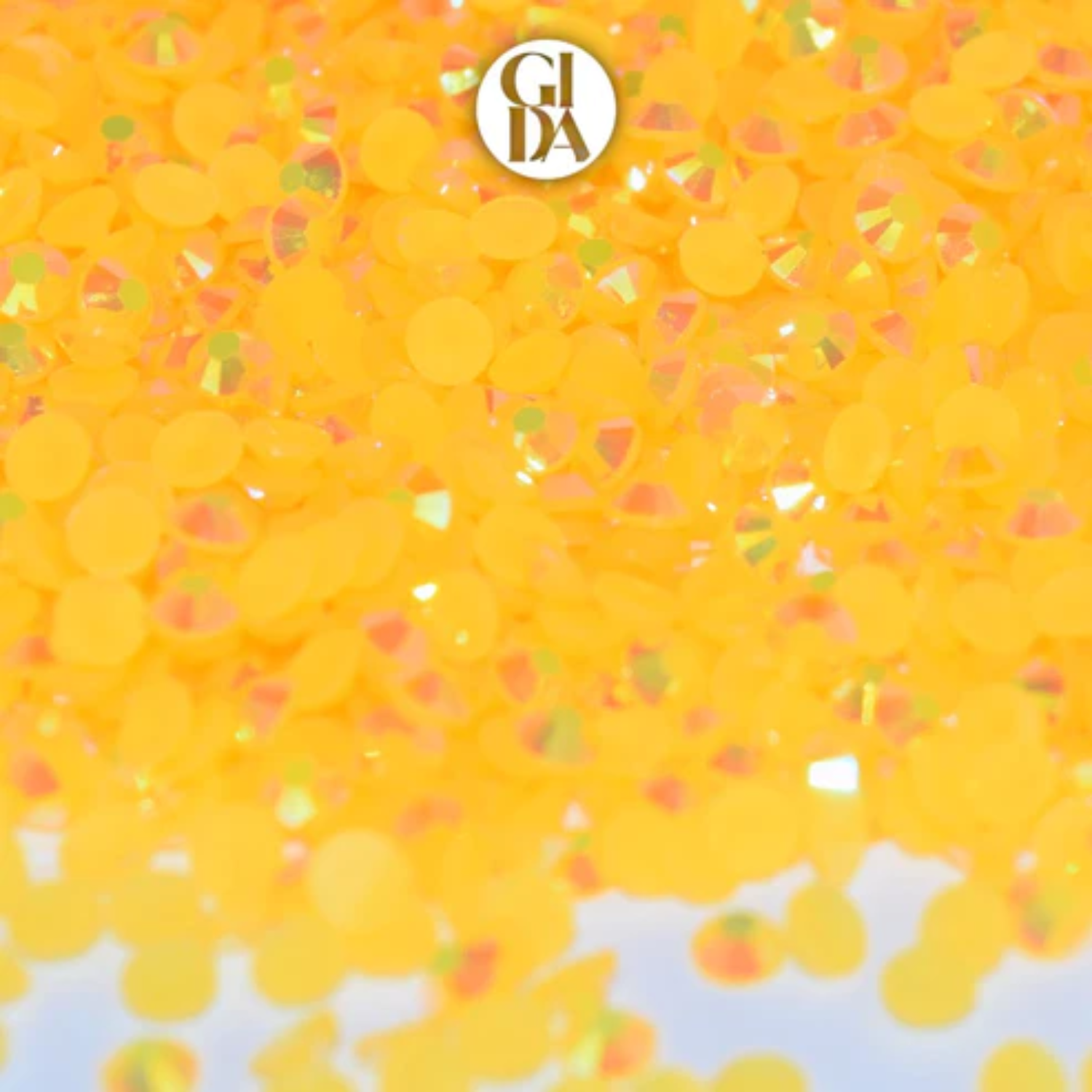AB Jelly Flat Back Rhinestones | Orange | 3mm